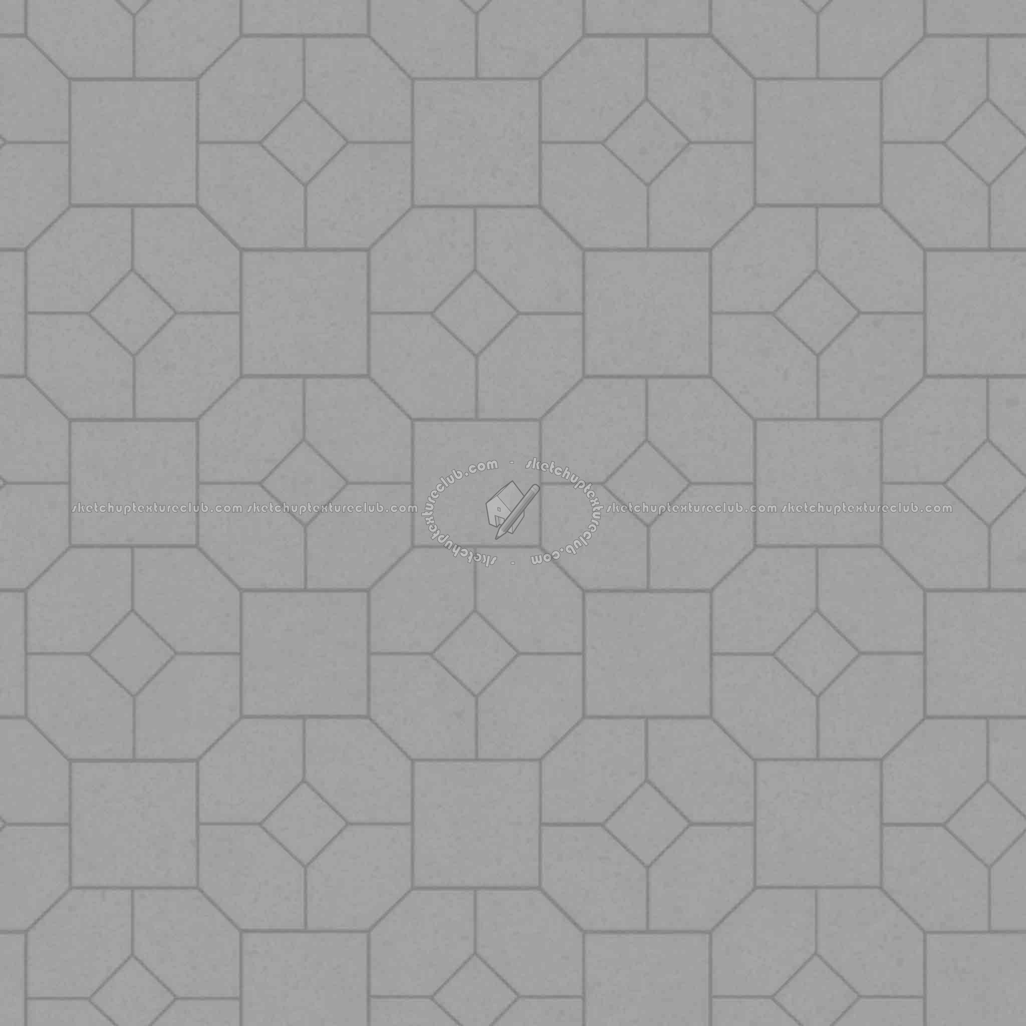 Textures   -   ARCHITECTURE   -   PAVING OUTDOOR   -   Pavers stone   -   Blocks mixed  - Pavers stone mixed size texture seamless 06192 - Displacement