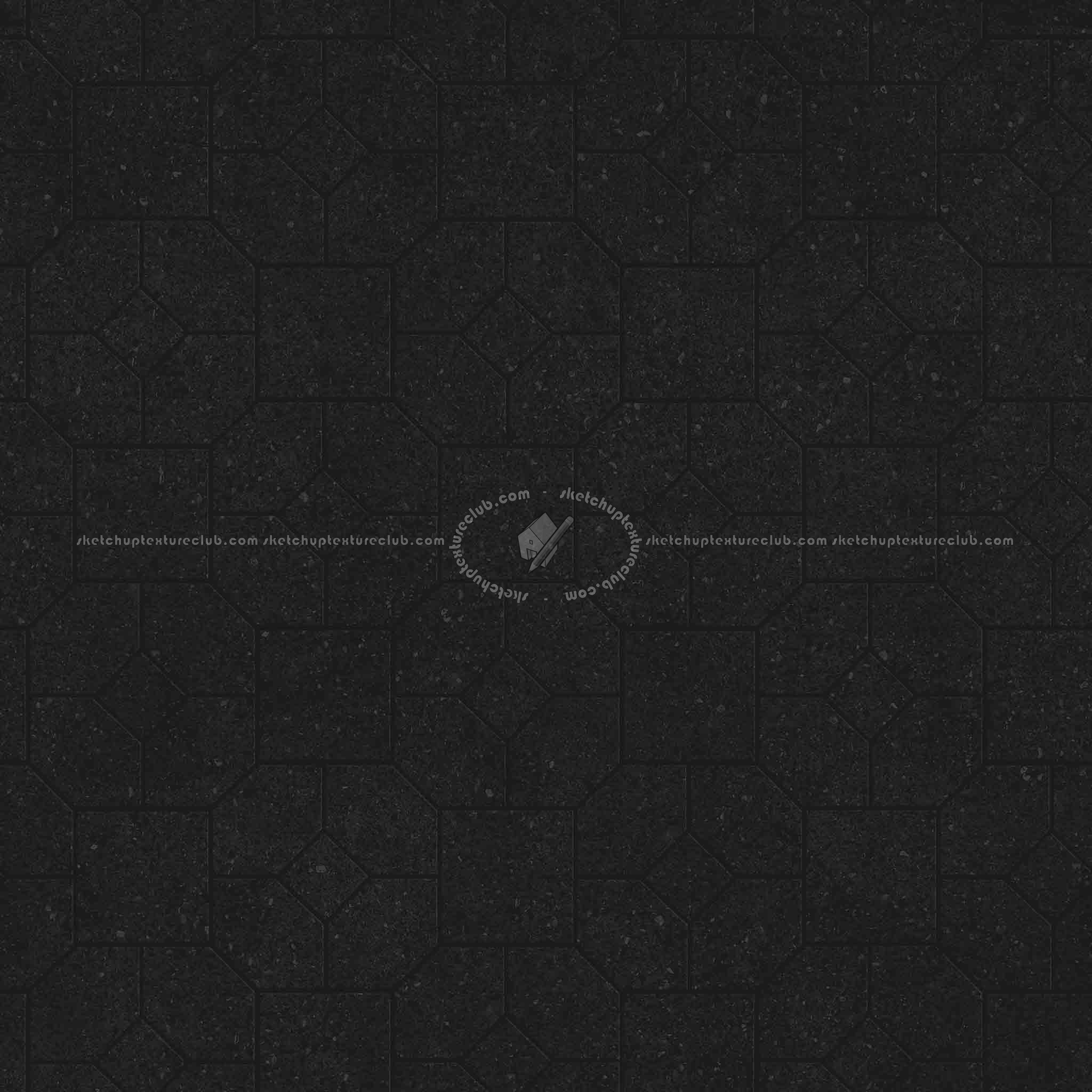 Textures   -   ARCHITECTURE   -   PAVING OUTDOOR   -   Pavers stone   -   Blocks mixed  - Pavers stone mixed size texture seamless 06192 - Specular