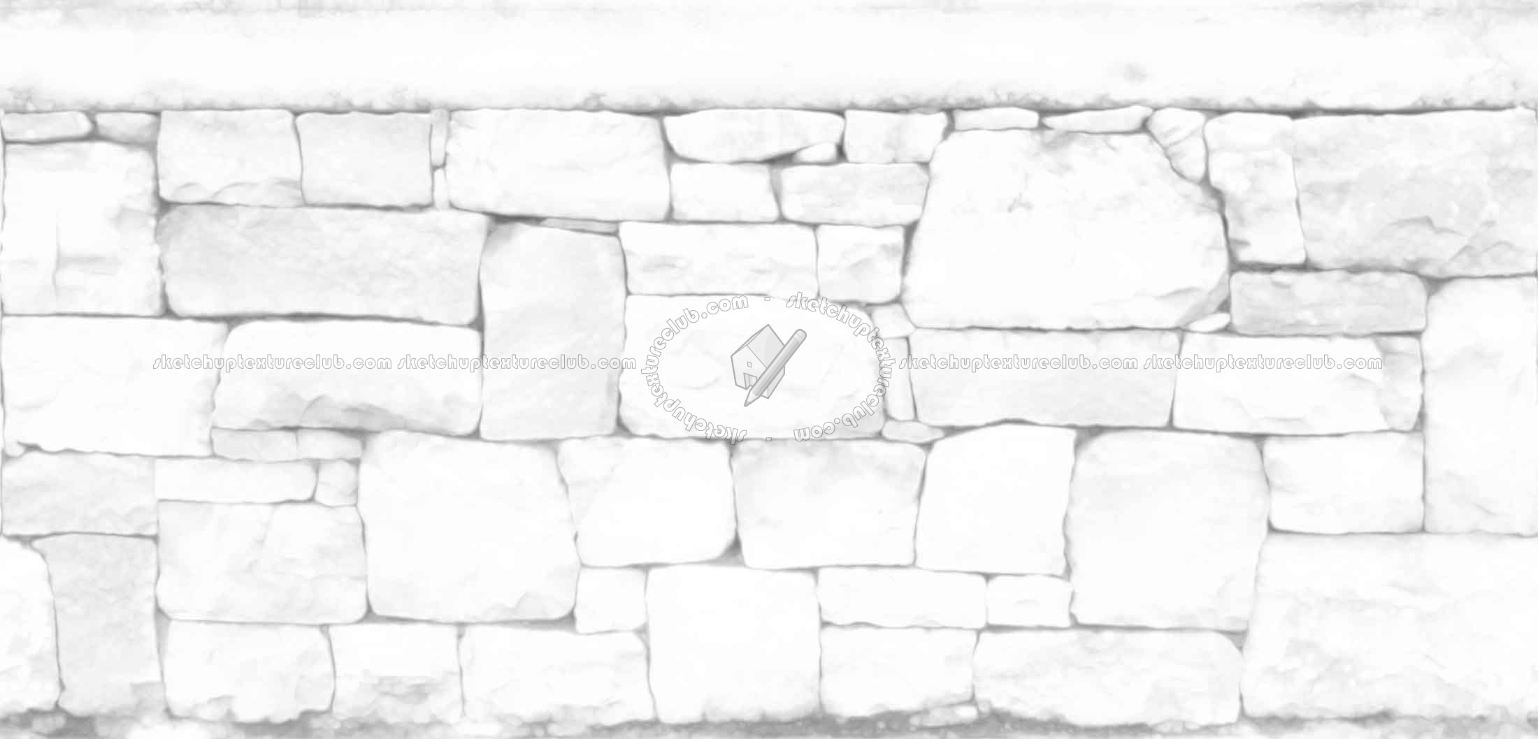 Textures   -   ARCHITECTURE   -   STONES WALLS   -   Stone blocks  - Wall stone blocks horizontal seamless 20496 - Ambient occlusion