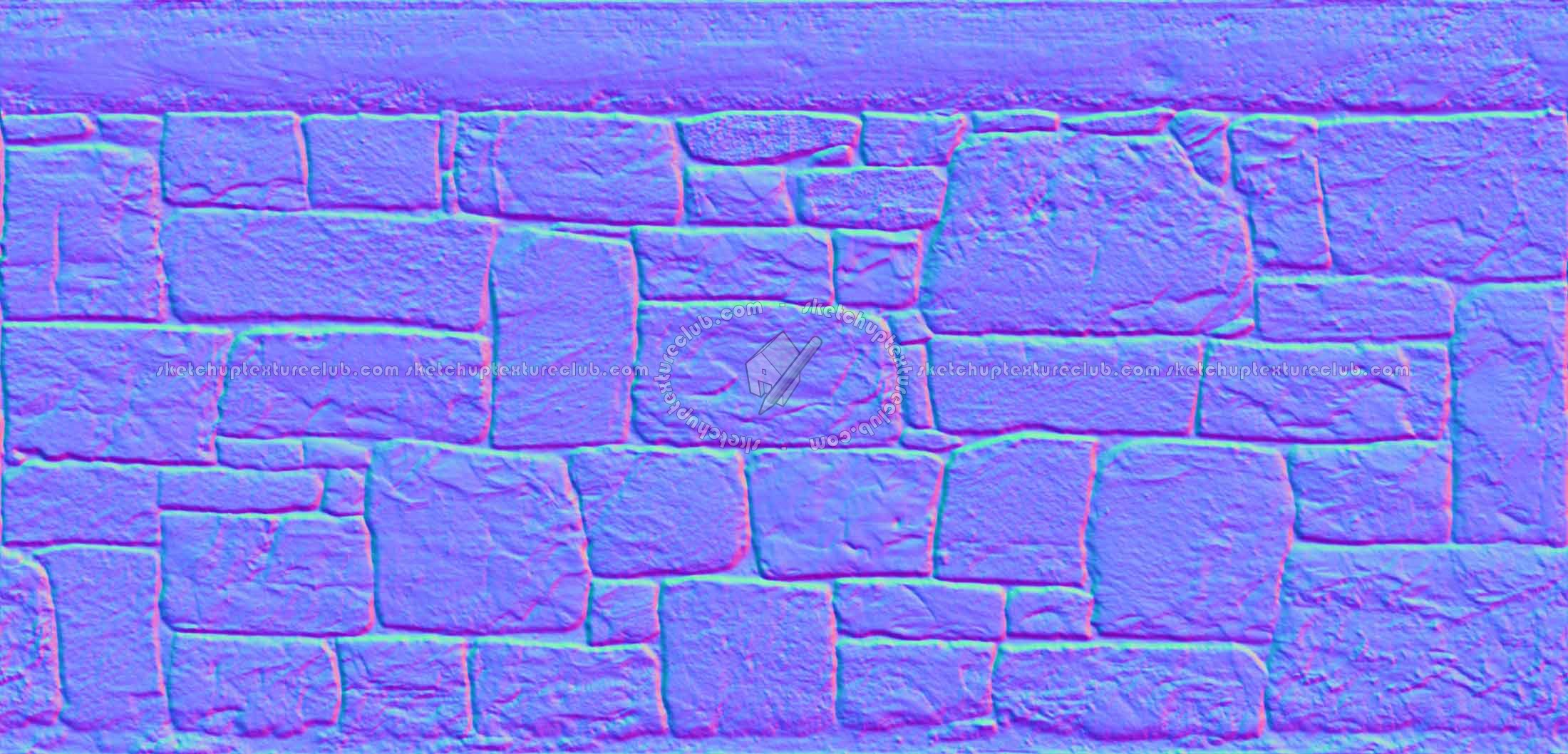Textures   -   ARCHITECTURE   -   STONES WALLS   -   Stone blocks  - Wall stone blocks horizontal seamless 20496 - Normal