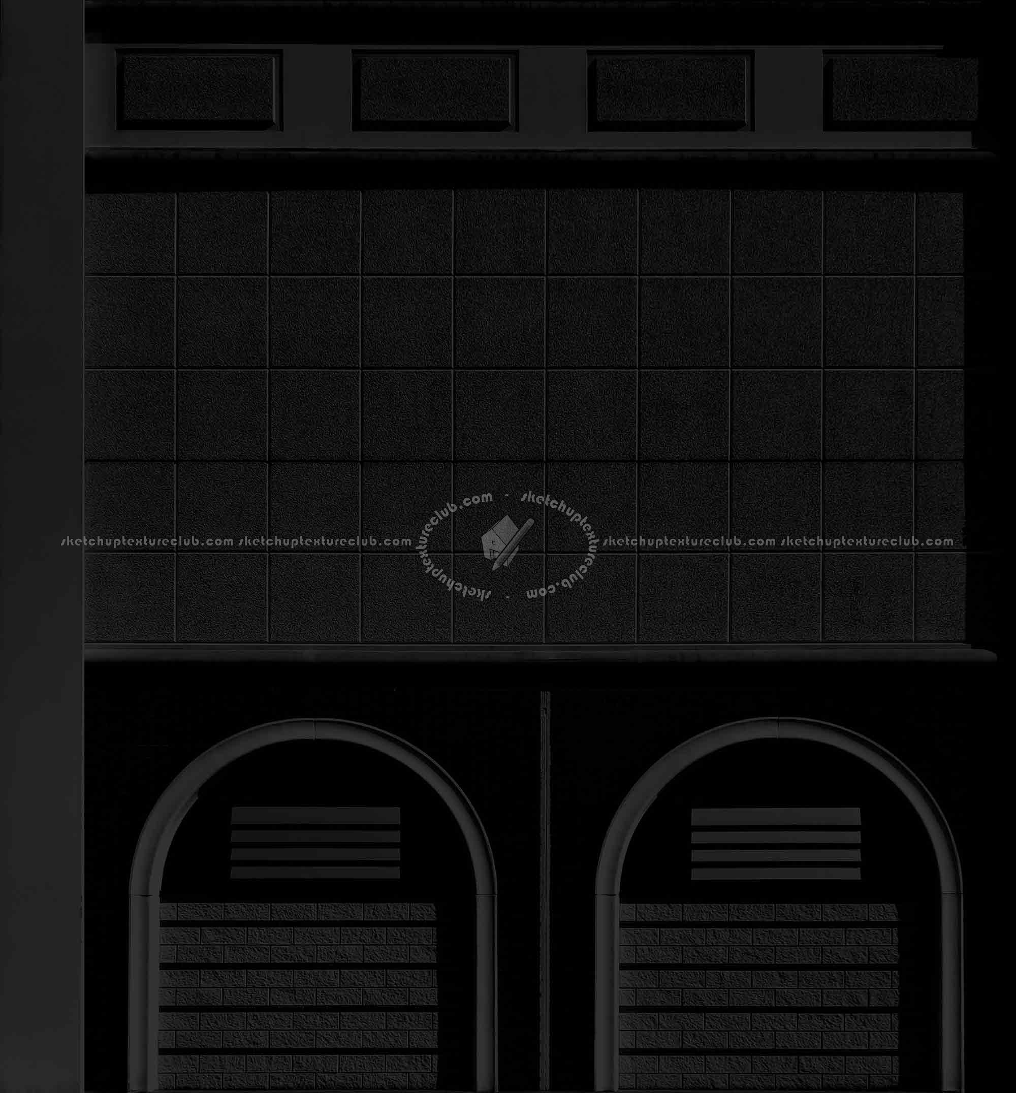 Textures   -   ARCHITECTURE   -   CONCRETE   -   Plates   -   Clean  - Concrete plates wall horizontal texture seamless 18047 - Specular