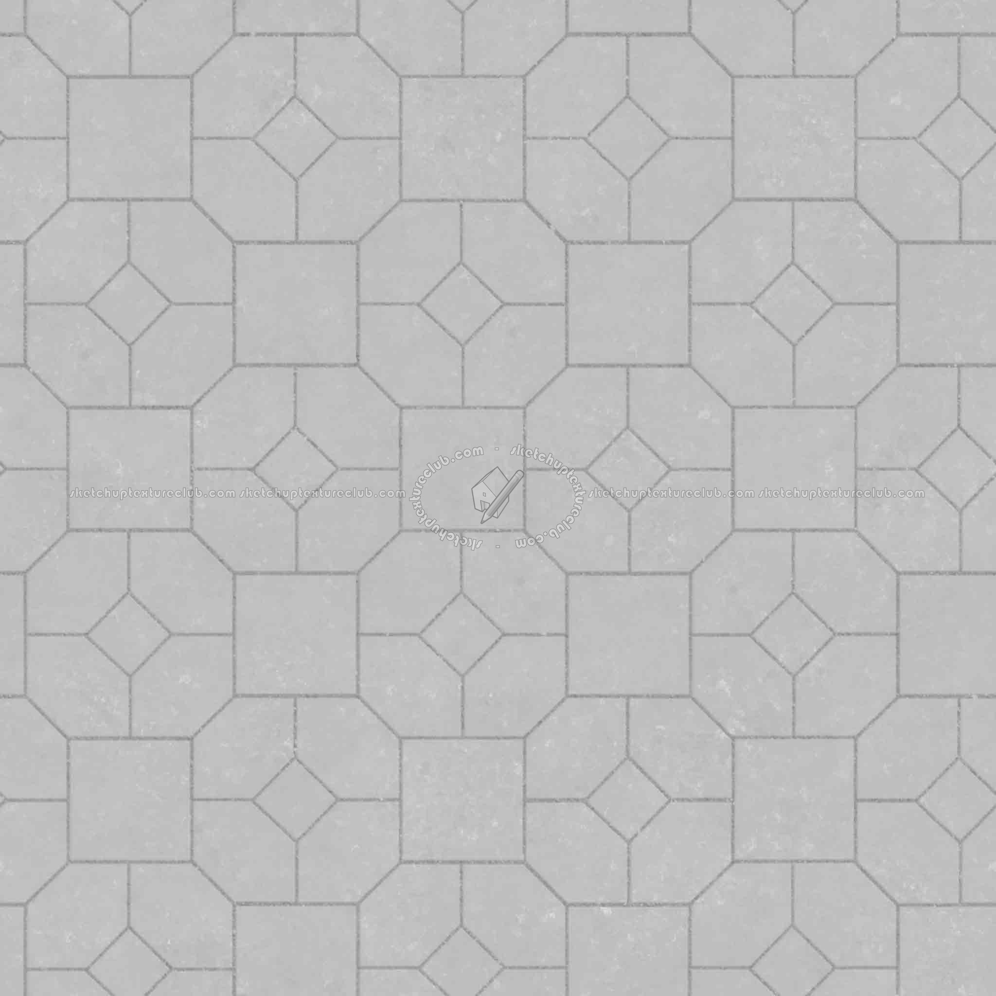 Textures   -   ARCHITECTURE   -   PAVING OUTDOOR   -   Pavers stone   -   Blocks mixed  - Pavers stone mixed size texture seamless 06193 - Displacement