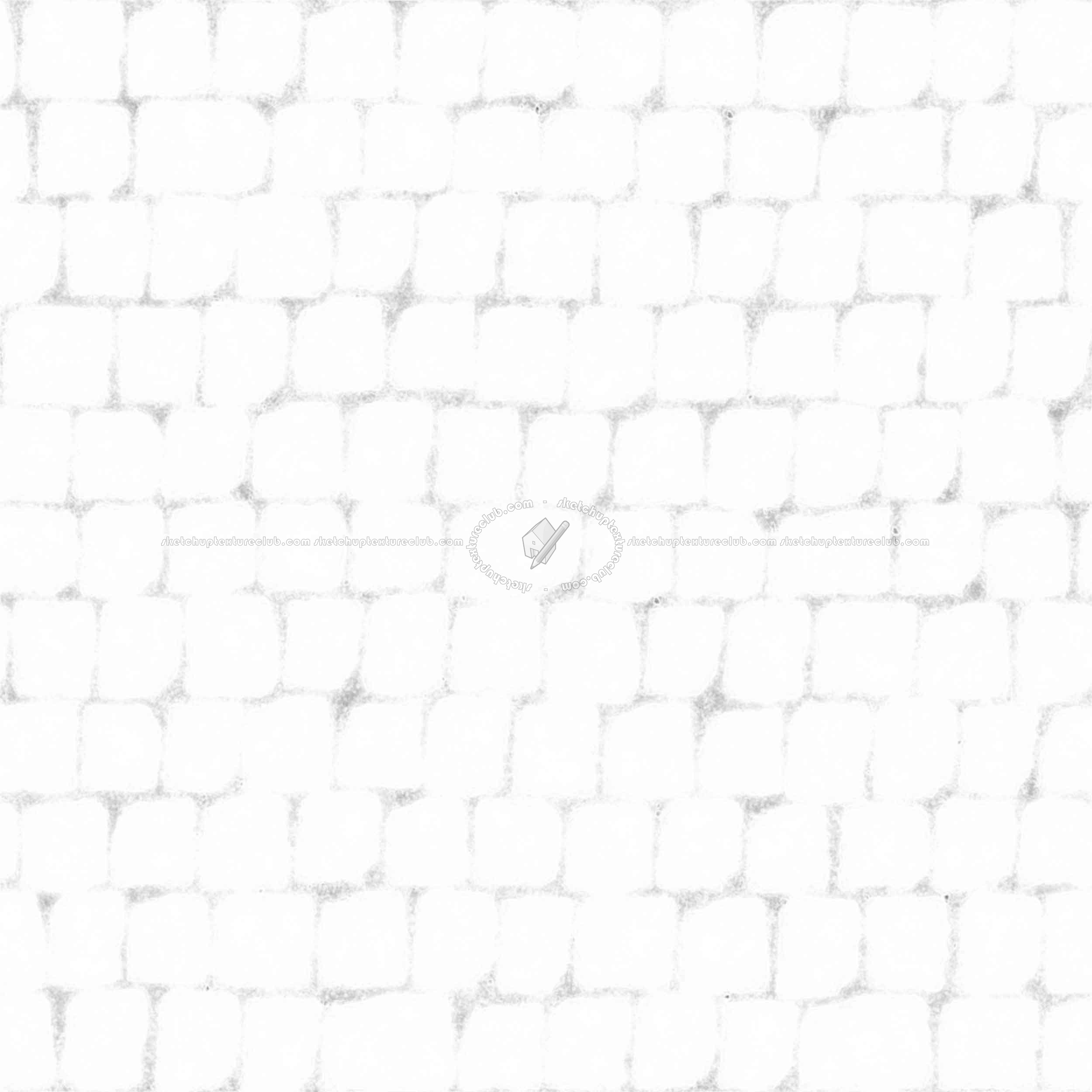 Textures   -   ARCHITECTURE   -   ROADS   -   Paving streets   -   Cobblestone  - Street porfido paving cobblestone texture seamless 07439 - Ambient occlusion