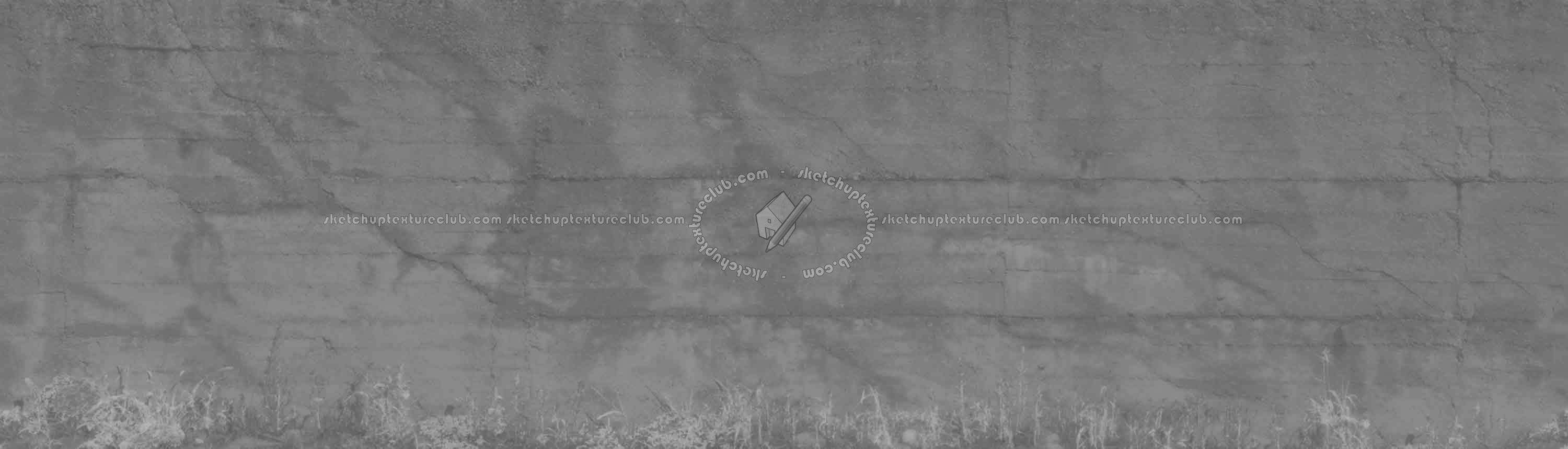 Textures   -   ARCHITECTURE   -   CONCRETE   -   Plates   -   Dirty  - Concrete dirt plates wall texture horizontal seamless 18050 - Displacement