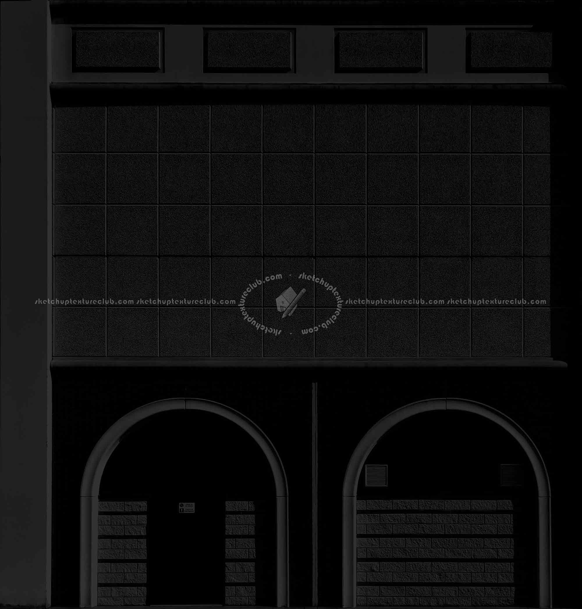 Textures   -   ARCHITECTURE   -   CONCRETE   -   Plates   -   Clean  - Concrete plates wall horizontal texture seamless 18048 - Specular