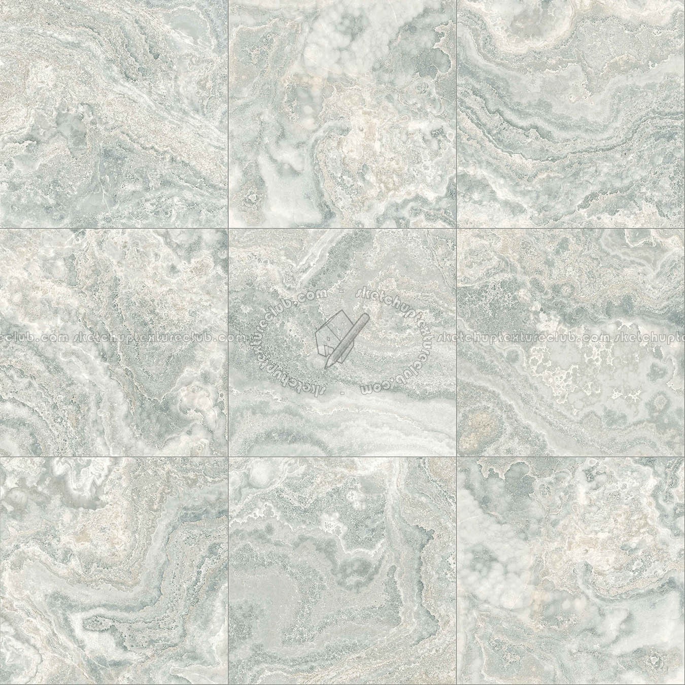 Textures   -   ARCHITECTURE   -   TILES INTERIOR   -   Marble tiles   -   White  - Decorative tiles agata effect Pbr texture seamless 22317 (seamless)