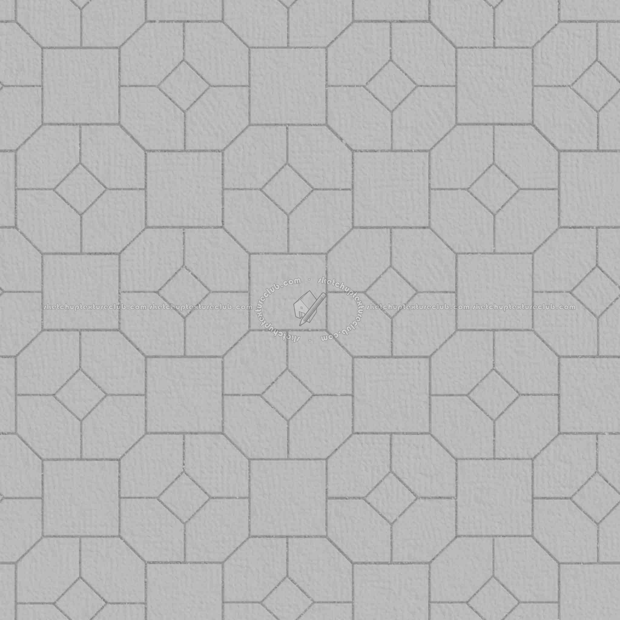 Textures   -   ARCHITECTURE   -   PAVING OUTDOOR   -   Pavers stone   -   Blocks mixed  - Pavers stone mixed size texture seamless 06194 - Displacement