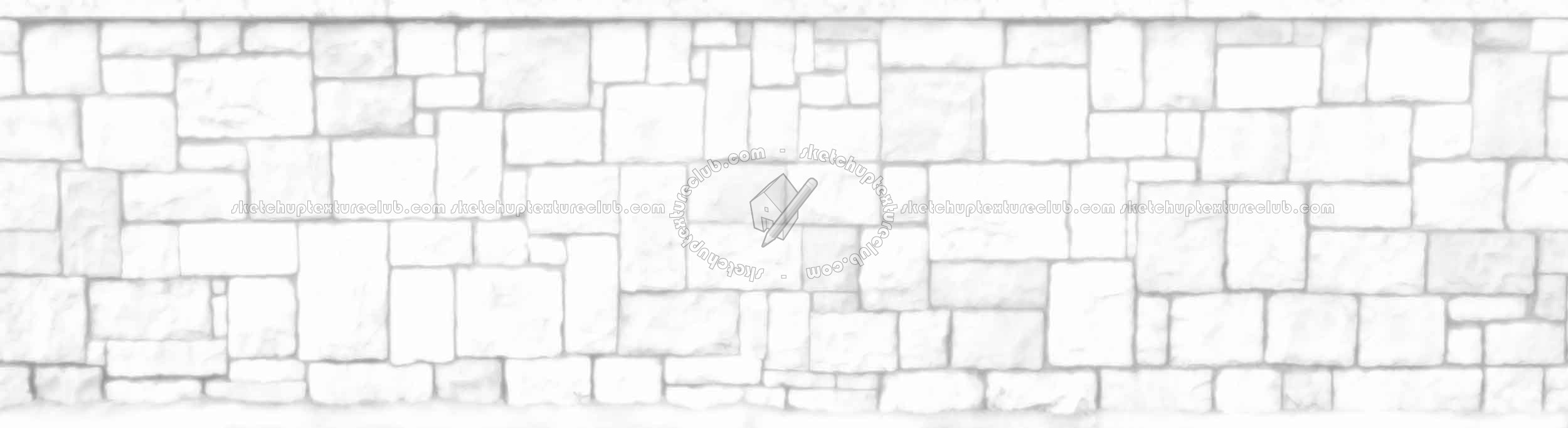Textures   -   ARCHITECTURE   -   STONES WALLS   -   Stone blocks  - Wall stone blocks horizontal texture seamless 20546 - Ambient occlusion