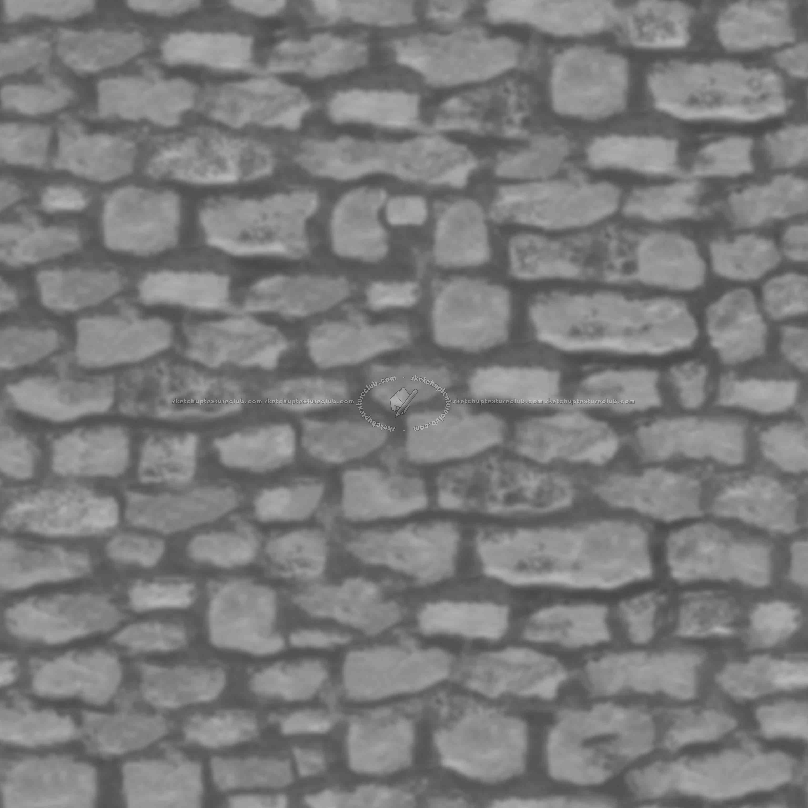 Textures   -   ARCHITECTURE   -   STONES WALLS   -   Stone walls  - Old wall stone texture seamless 08497 - Displacement