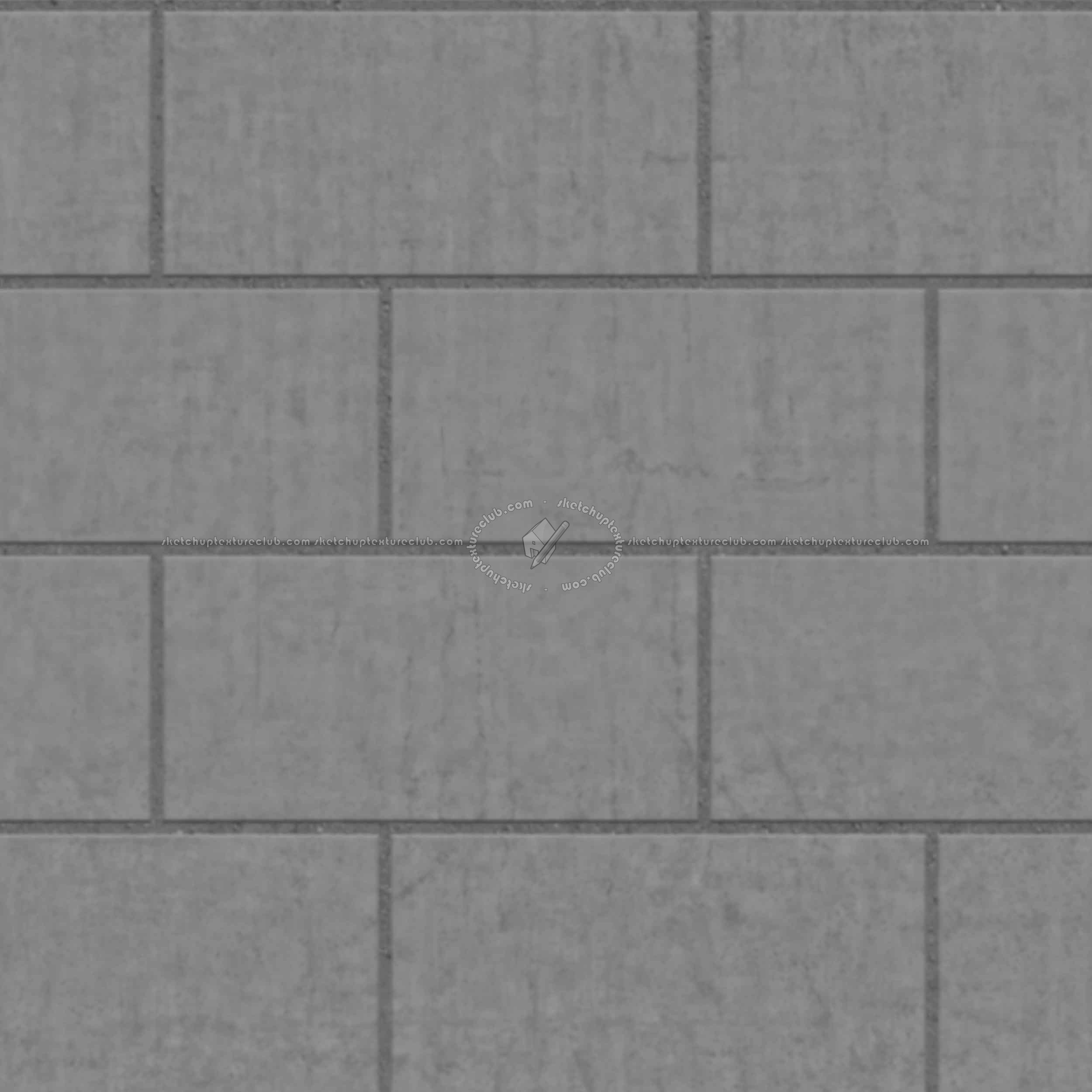 Textures   -   ARCHITECTURE   -   PAVING OUTDOOR   -   Concrete   -   Blocks regular  - Paving outdoor concrete regular block texture seamless 05734 - Displacement