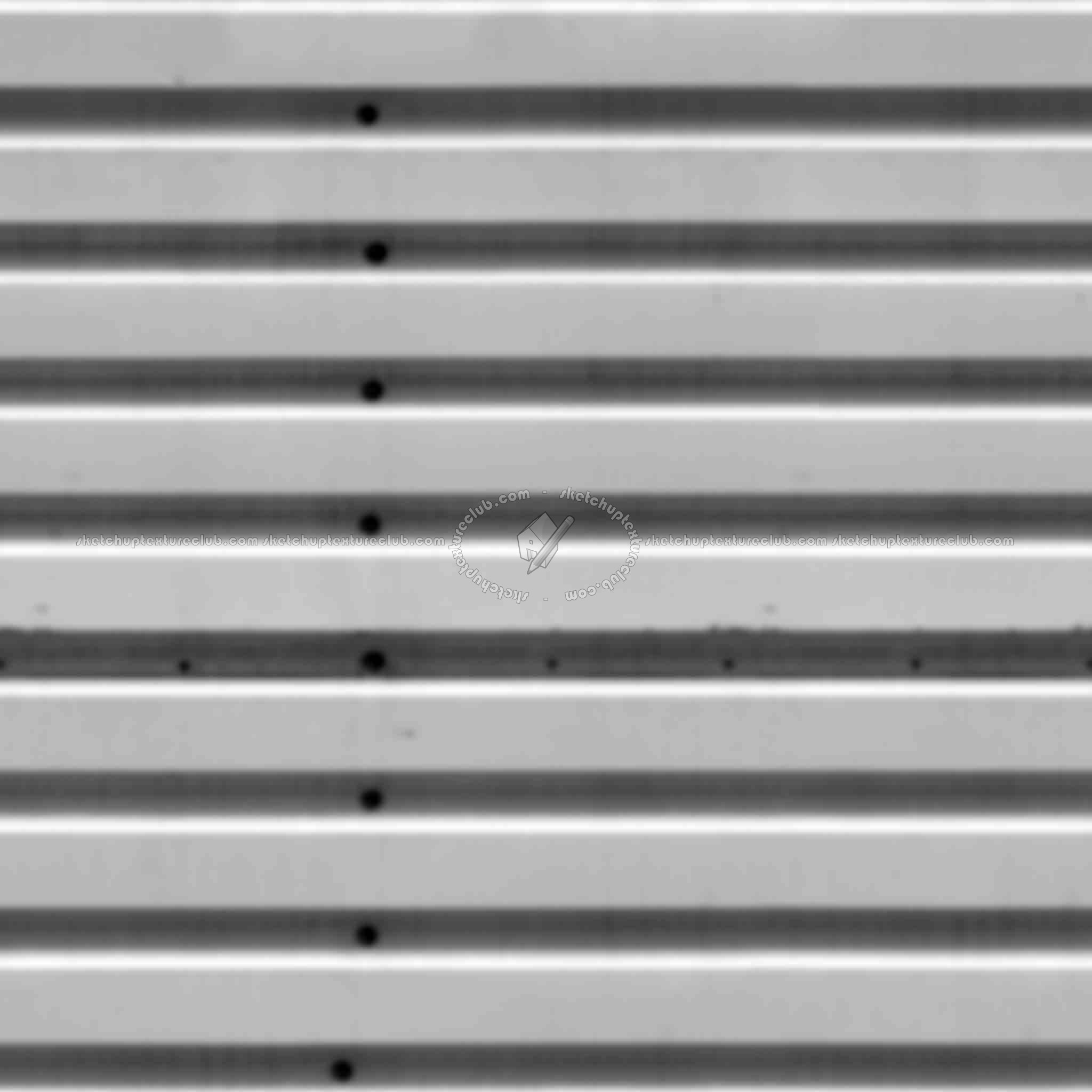 Textures   -   MATERIALS   -   METALS   -   Corrugated  - Turquoise painted corrugated metal texture seamless 10026 - Displacement