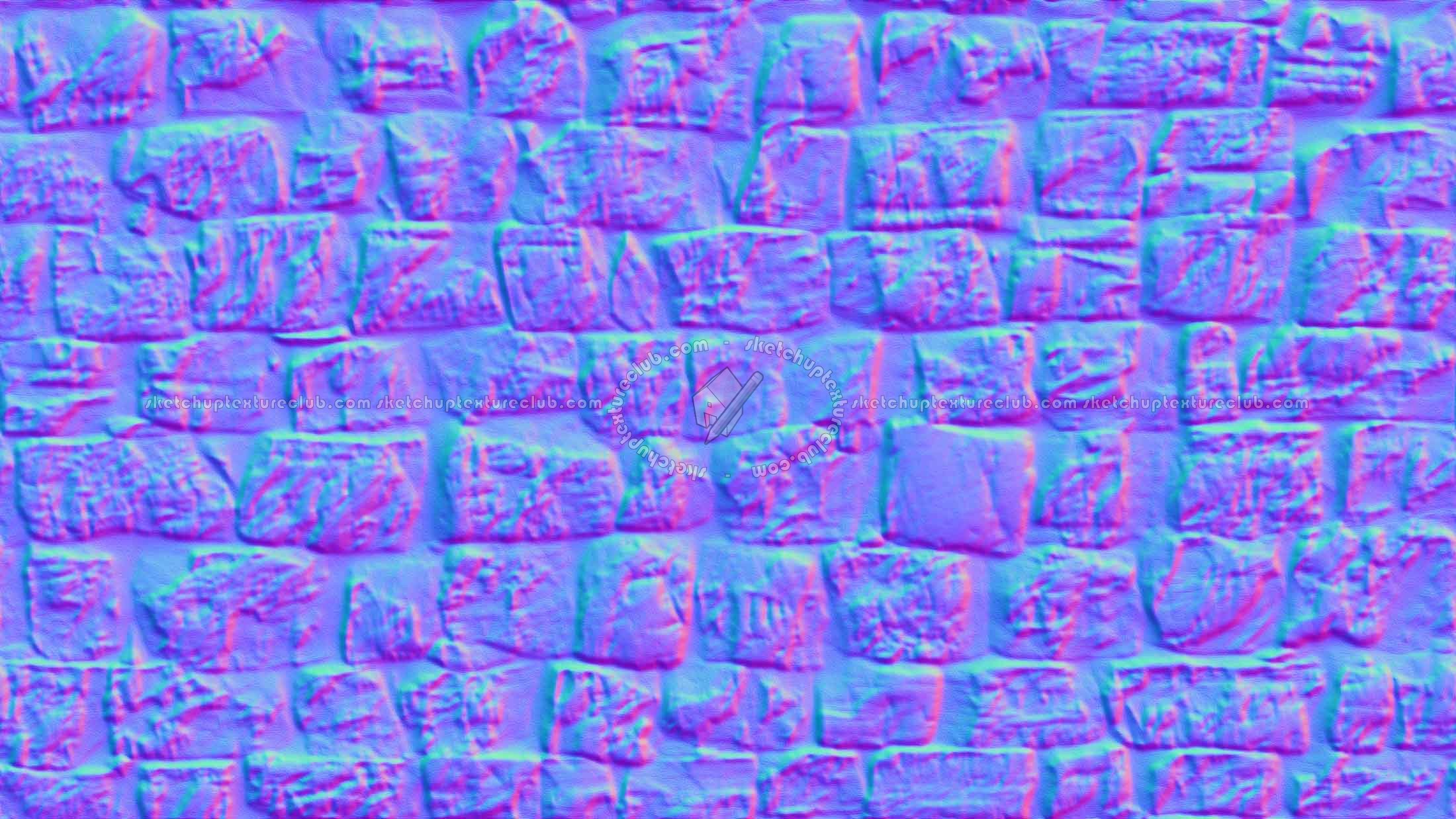 Textures   -   ARCHITECTURE   -   STONES WALLS   -   Stone blocks  - Wall stone blocks texture seamless 20781 - Normal