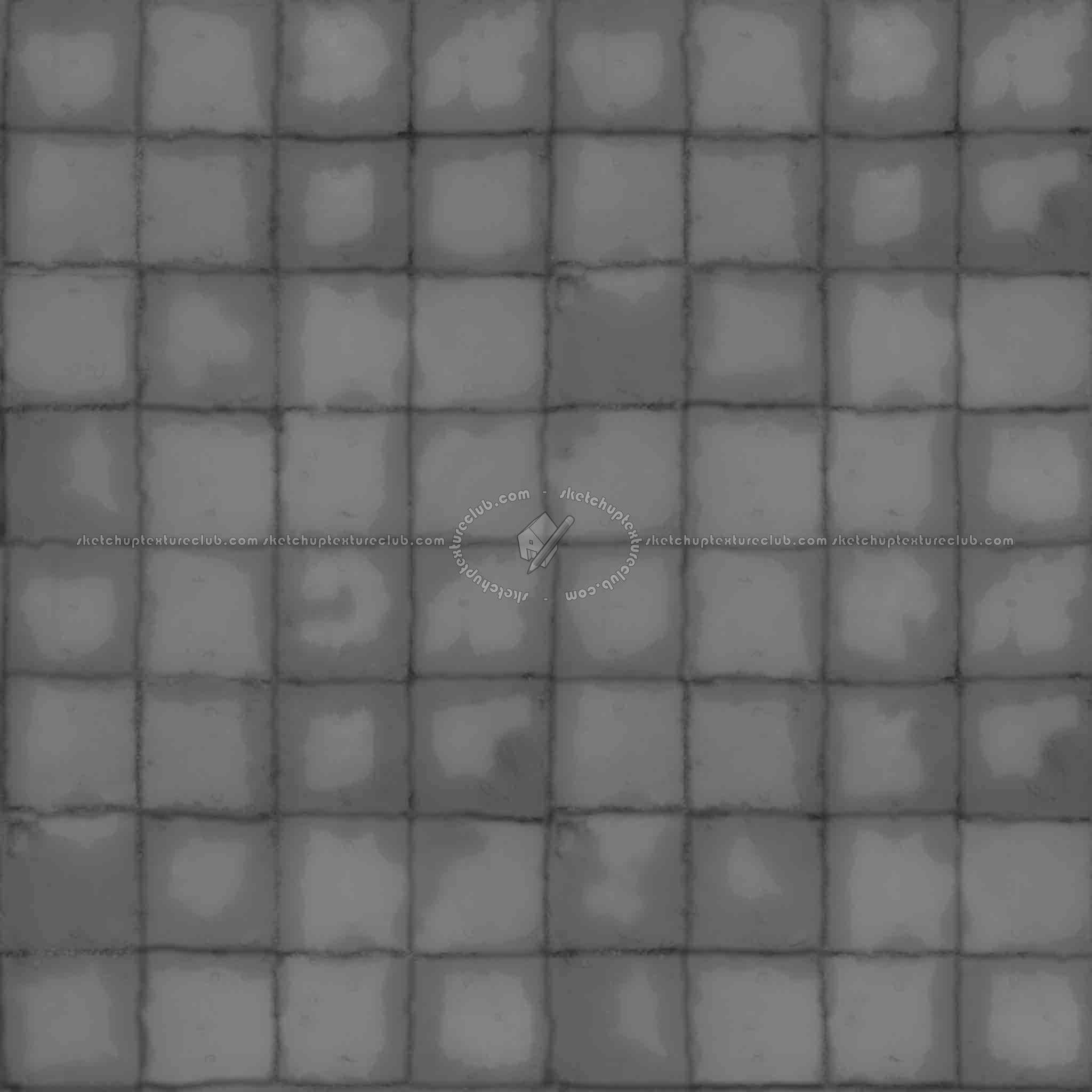 Textures   -   ARCHITECTURE   -   PAVING OUTDOOR   -   Concrete   -   Blocks damaged  - Concrete paving outdoor damaged texture seamless 05490 - Displacement