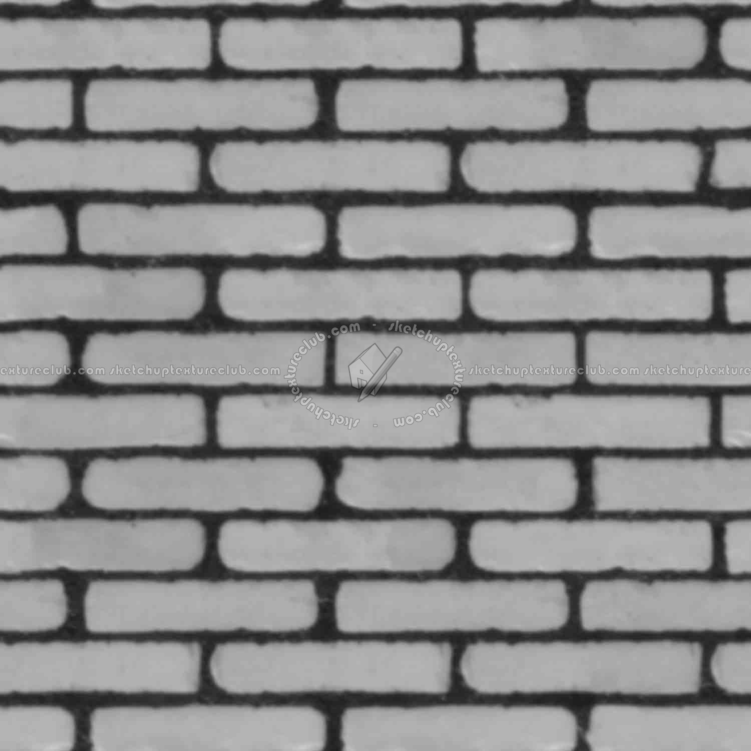 Textures   -   ARCHITECTURE   -   BRICKS   -   Facing Bricks   -   Smooth  - Facing smooth bricks texture seamless 00260 - Displacement