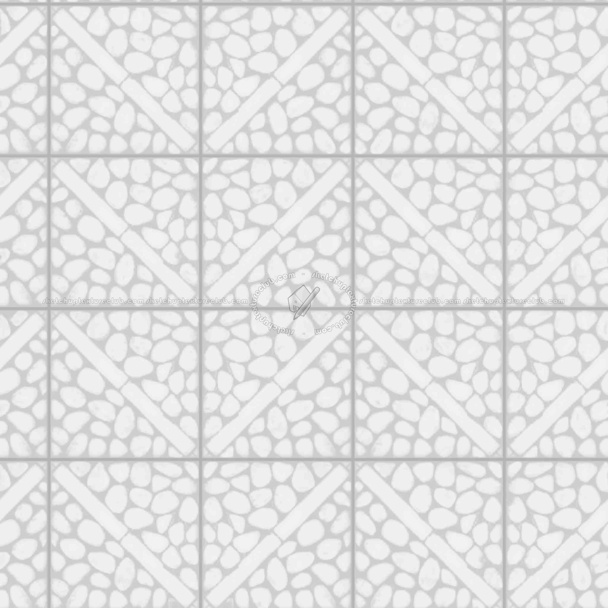 Textures   -   ARCHITECTURE   -   PAVING OUTDOOR   -   Pavers stone   -   Blocks mixed  - Pavers stone mixed size texture seamless 06098 - Displacement