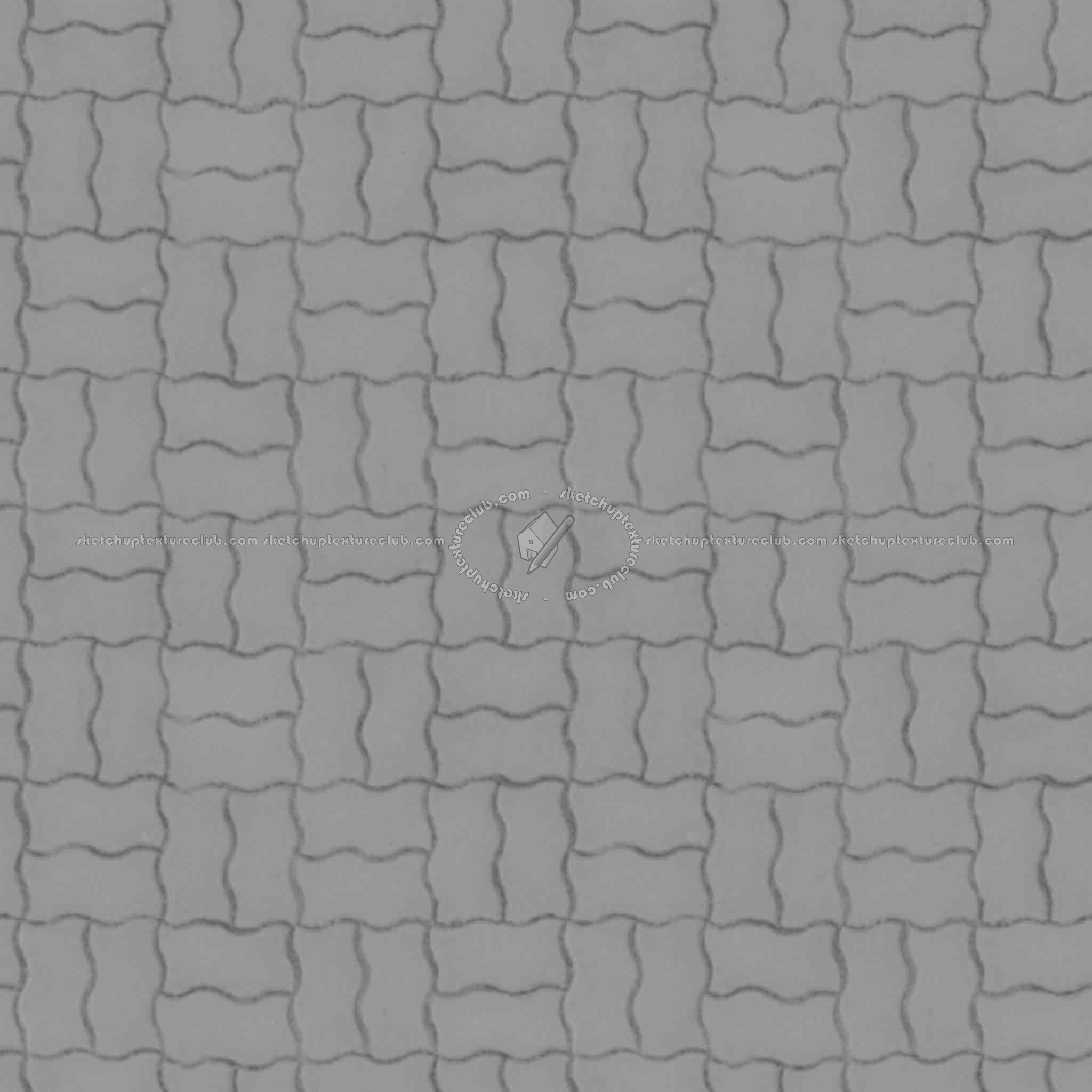 Textures   -   ARCHITECTURE   -   PAVING OUTDOOR   -   Concrete   -   Blocks regular  - Paving outdoor concrete regular block texture seamless 05636 - Displacement