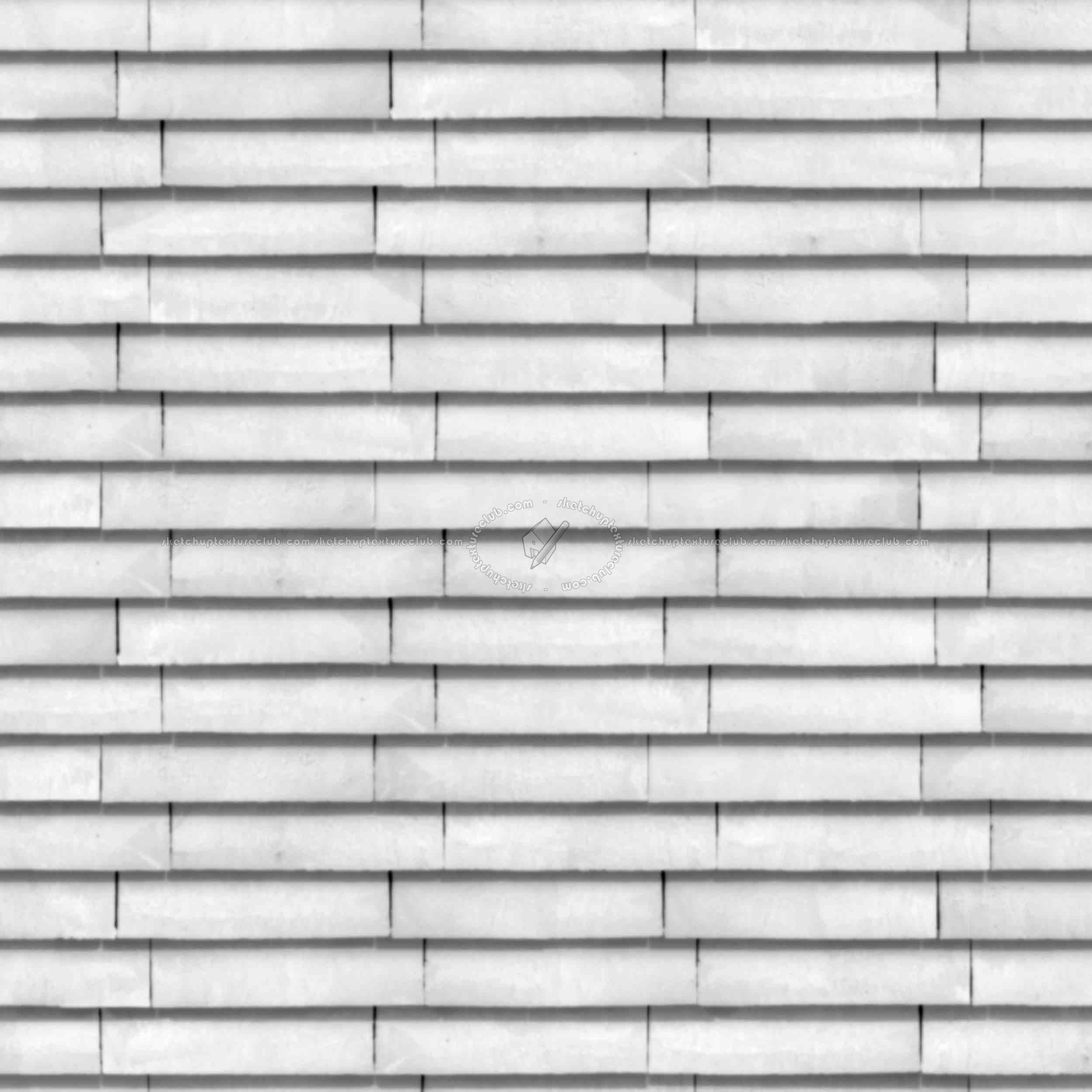 Textures   -   ARCHITECTURE   -   WALLS TILE OUTSIDE  - wall cladding bricks PBR texture seamless 21460 - Displacement