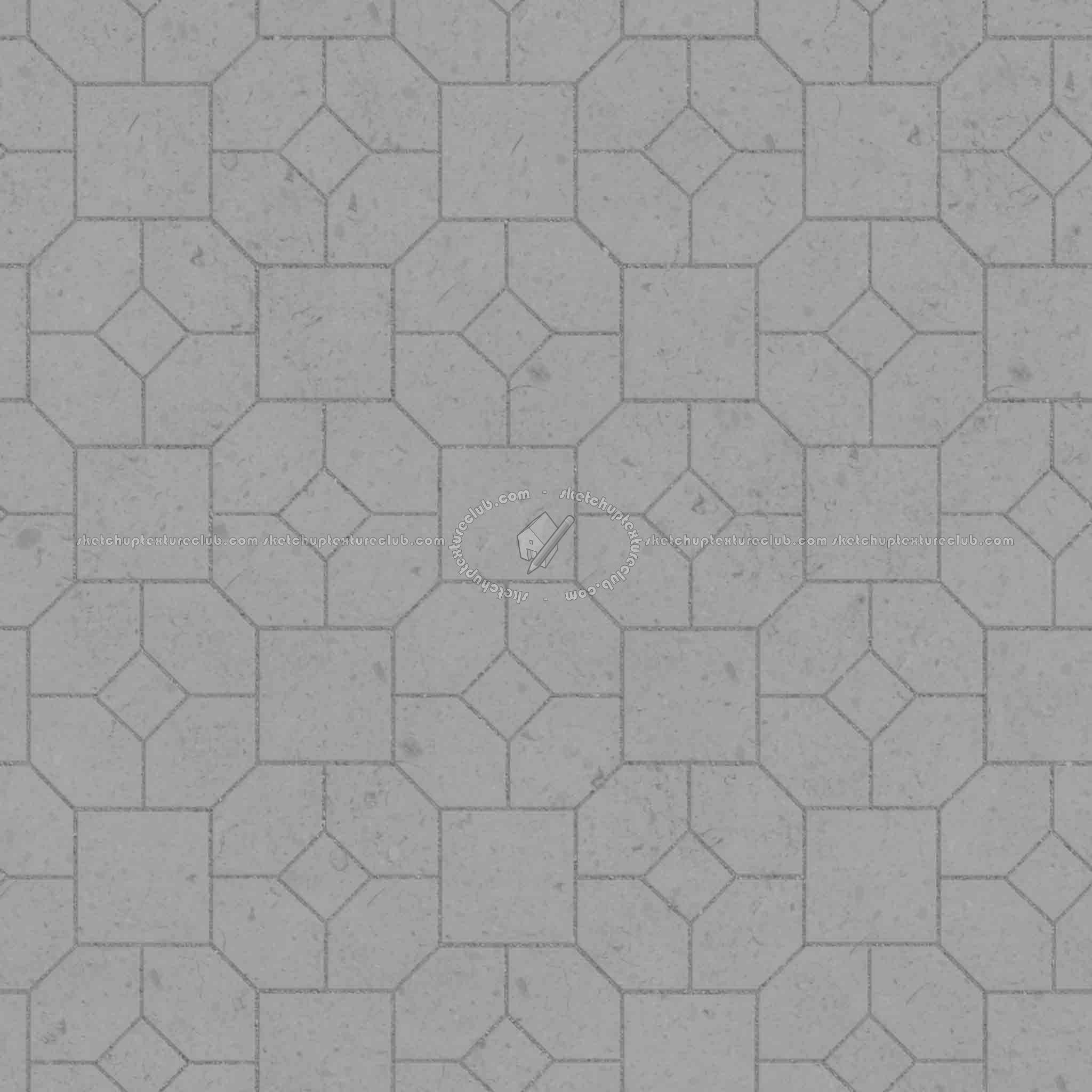 Textures   -   ARCHITECTURE   -   PAVING OUTDOOR   -   Pavers stone   -   Blocks mixed  - Pavers stone mixed size texture seamless 06196 - Displacement