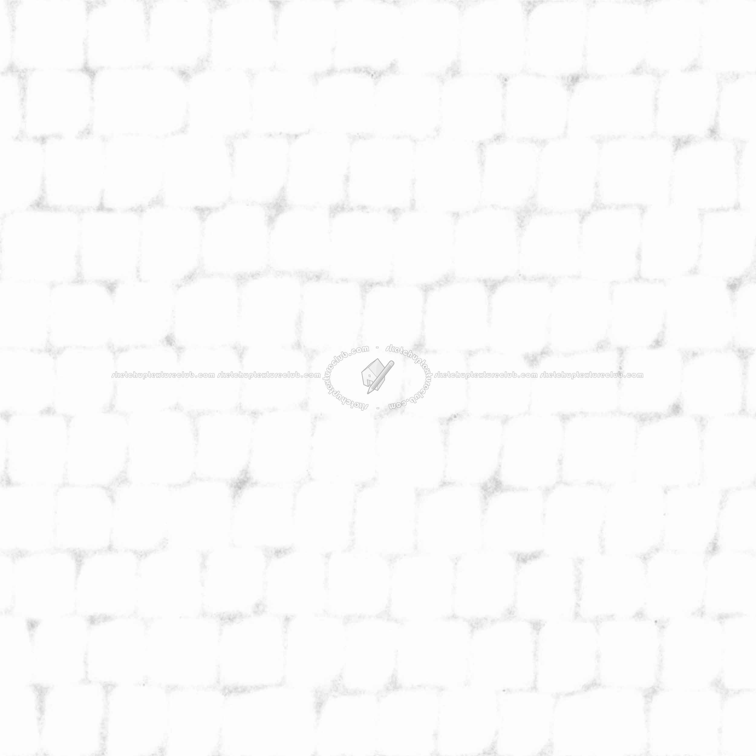 Textures   -   ARCHITECTURE   -   ROADS   -   Paving streets   -   Cobblestone  - Street porfido paving cobblestone texture seamless 07442 - Ambient occlusion