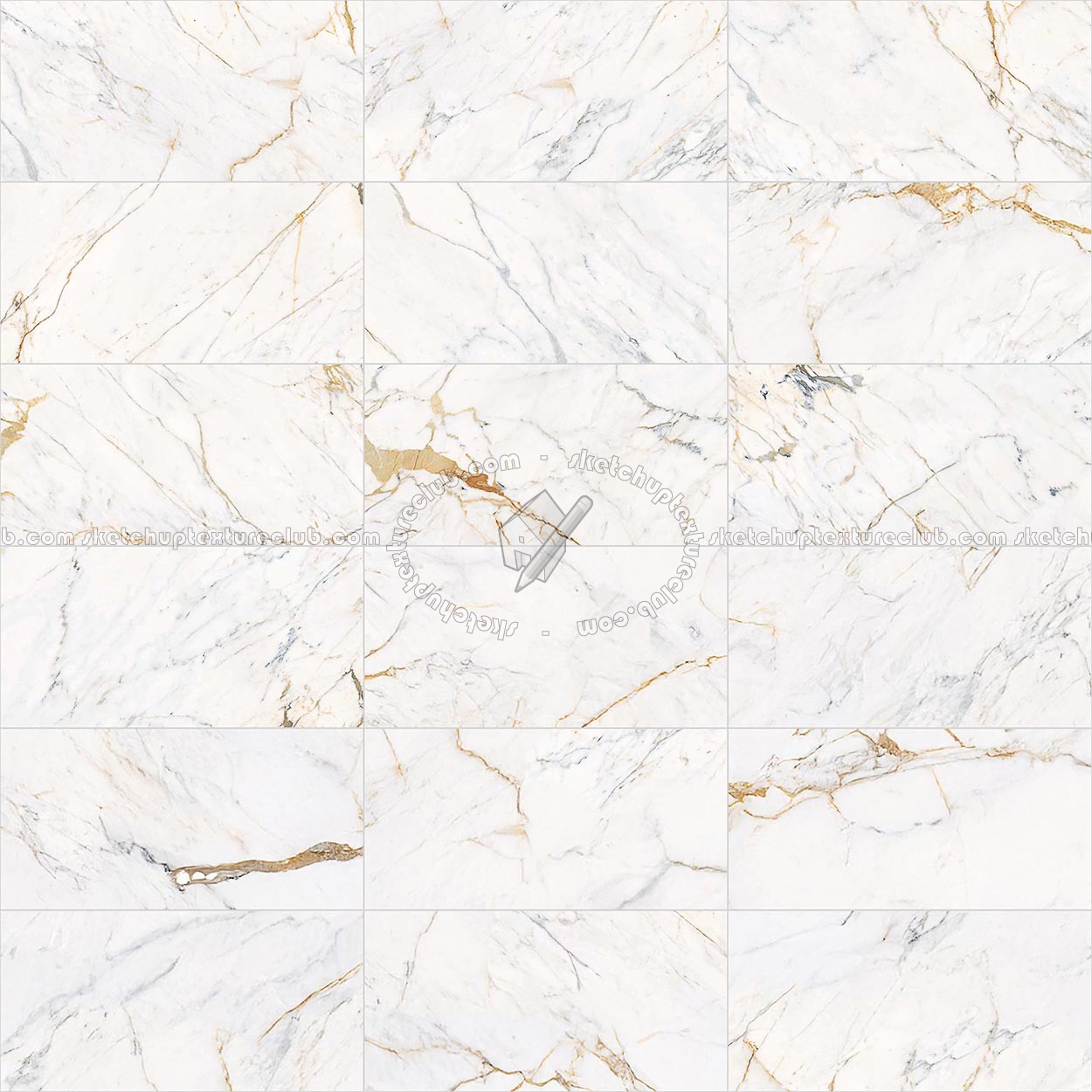 Textures   -   ARCHITECTURE   -   TILES INTERIOR   -   Marble tiles   -   White  - White marble golden veined floor 22428 (seamless)