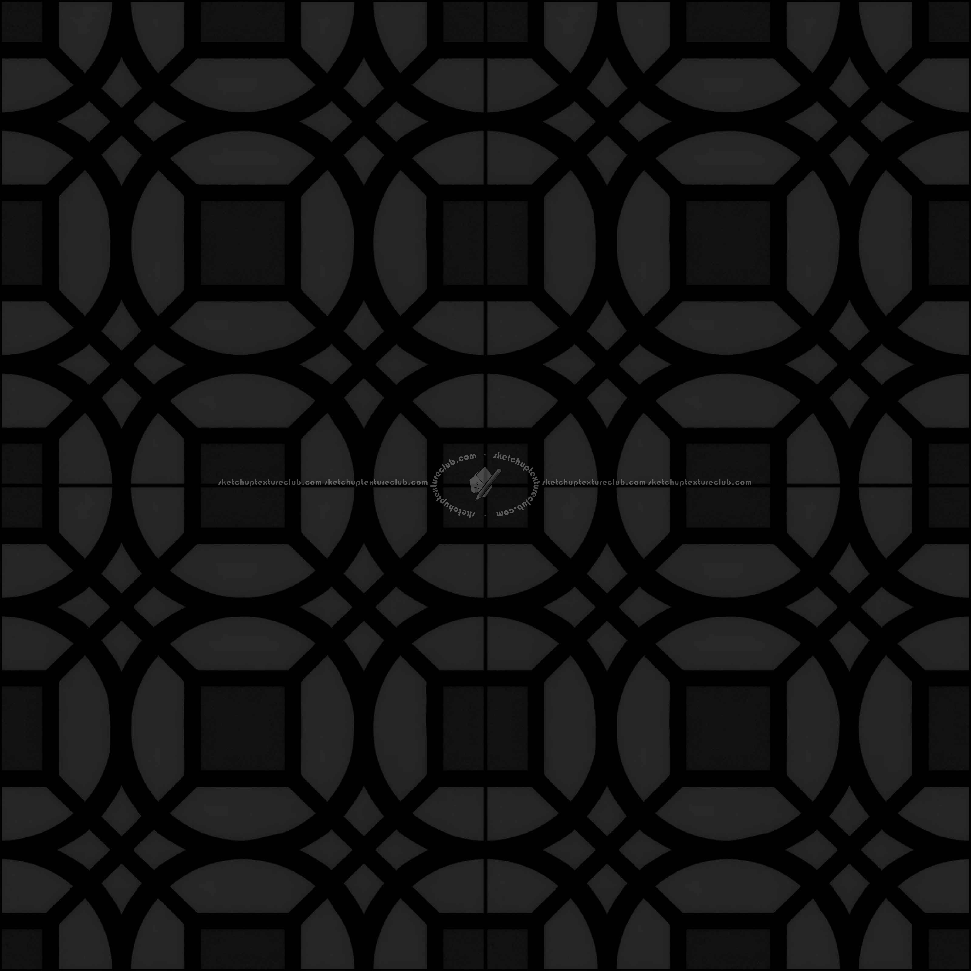 Textures   -   ARCHITECTURE   -   TILES INTERIOR   -   Cement - Encaustic   -   Cement  - cementine tiles Pbr texture seamless 22104 - Specular