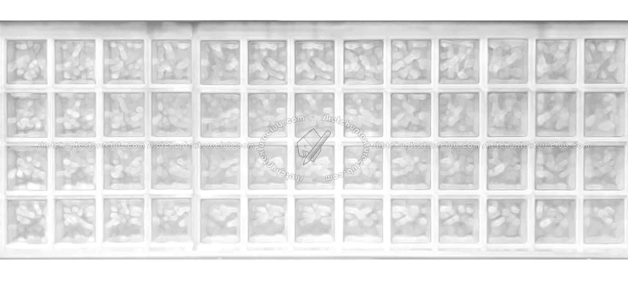 Textures   -   ARCHITECTURE   -   CONCRETE   -   Plates   -   Clean  - Concrete wall with blocks glass texture seamless 19018 - Ambient occlusion