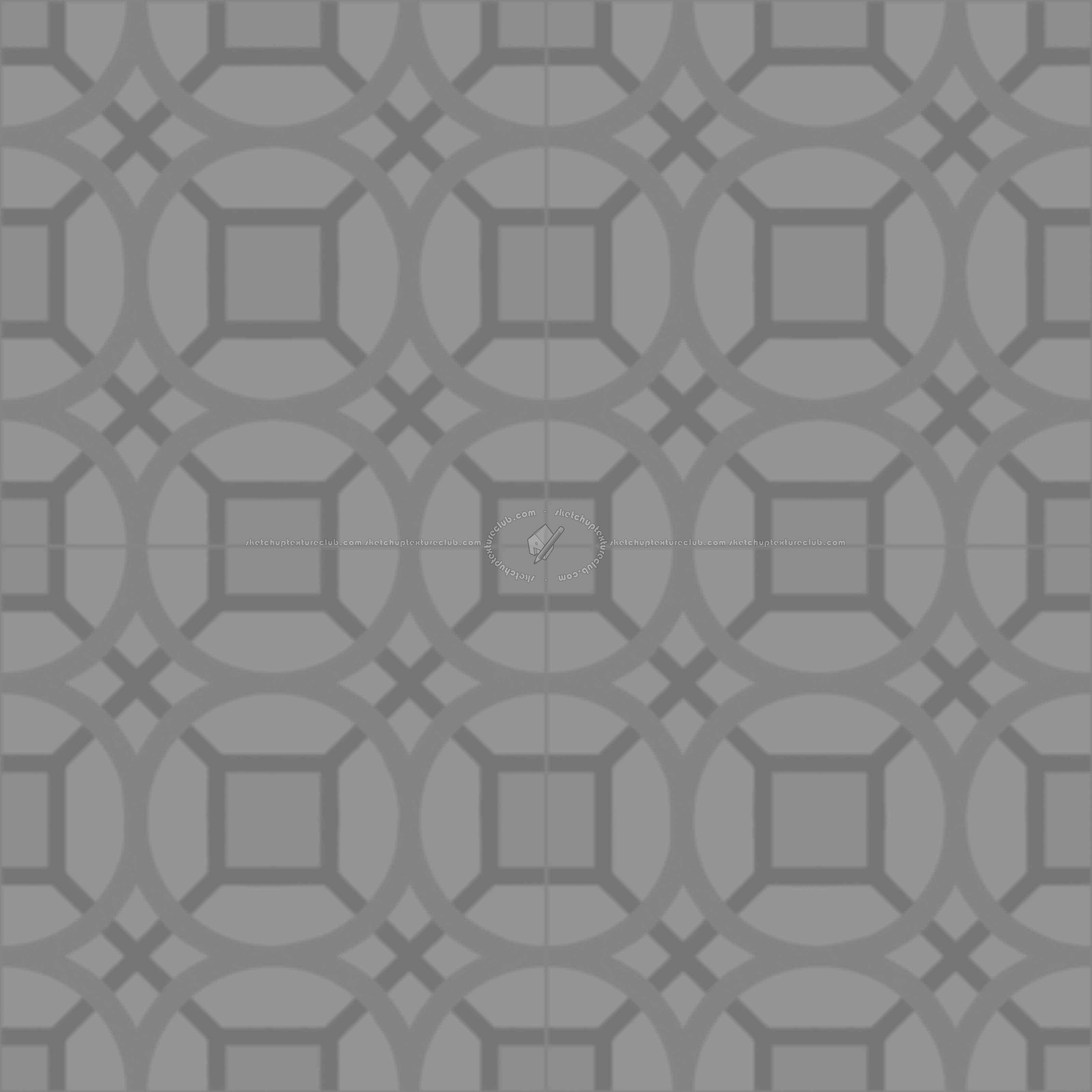 Textures   -   ARCHITECTURE   -   TILES INTERIOR   -   Cement - Encaustic   -   Cement  - cementine tiles Pbr texture seamless 22105 - Displacement