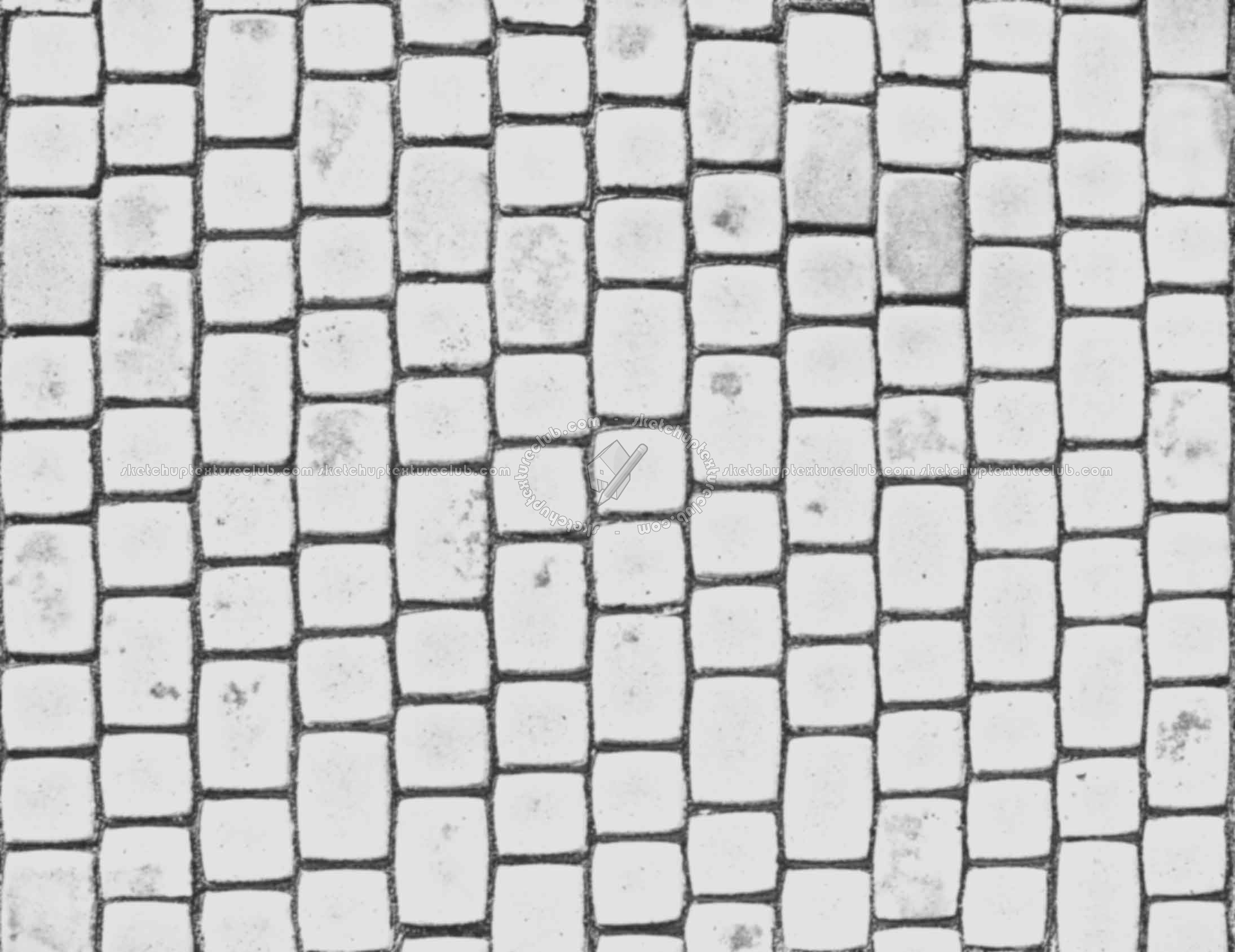 Textures   -   ARCHITECTURE   -   ROADS   -   Paving streets   -   Cobblestone  - Street paving cobblestone texture seamless 18095 - Bump