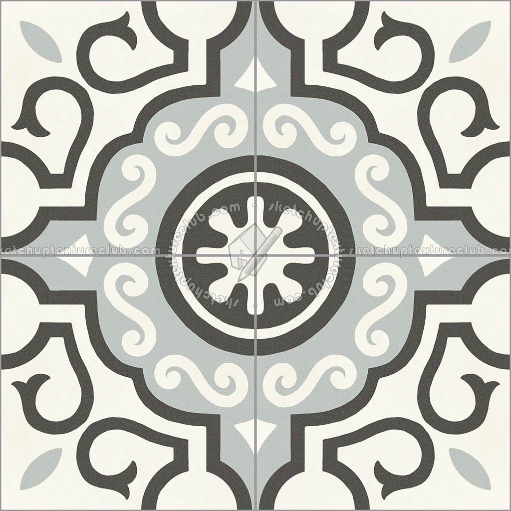 Textures   -   ARCHITECTURE   -   TILES INTERIOR   -   Cement - Encaustic   -   Cement  - cementine tiles Pbr texture seamless 22106 (seamless)