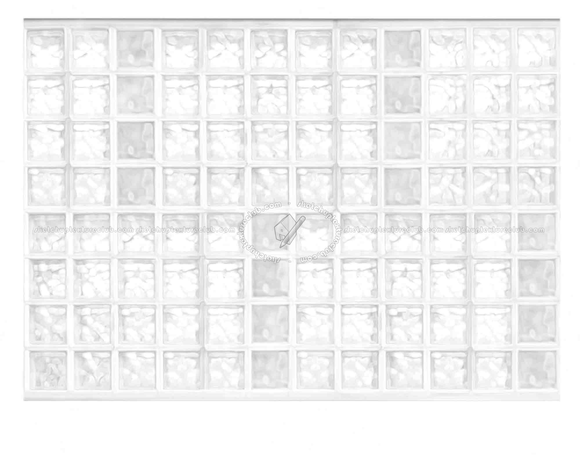 Textures   -   ARCHITECTURE   -   CONCRETE   -   Plates   -   Clean  - Concrete wall with blocks glass texture seamless 19020 - Ambient occlusion