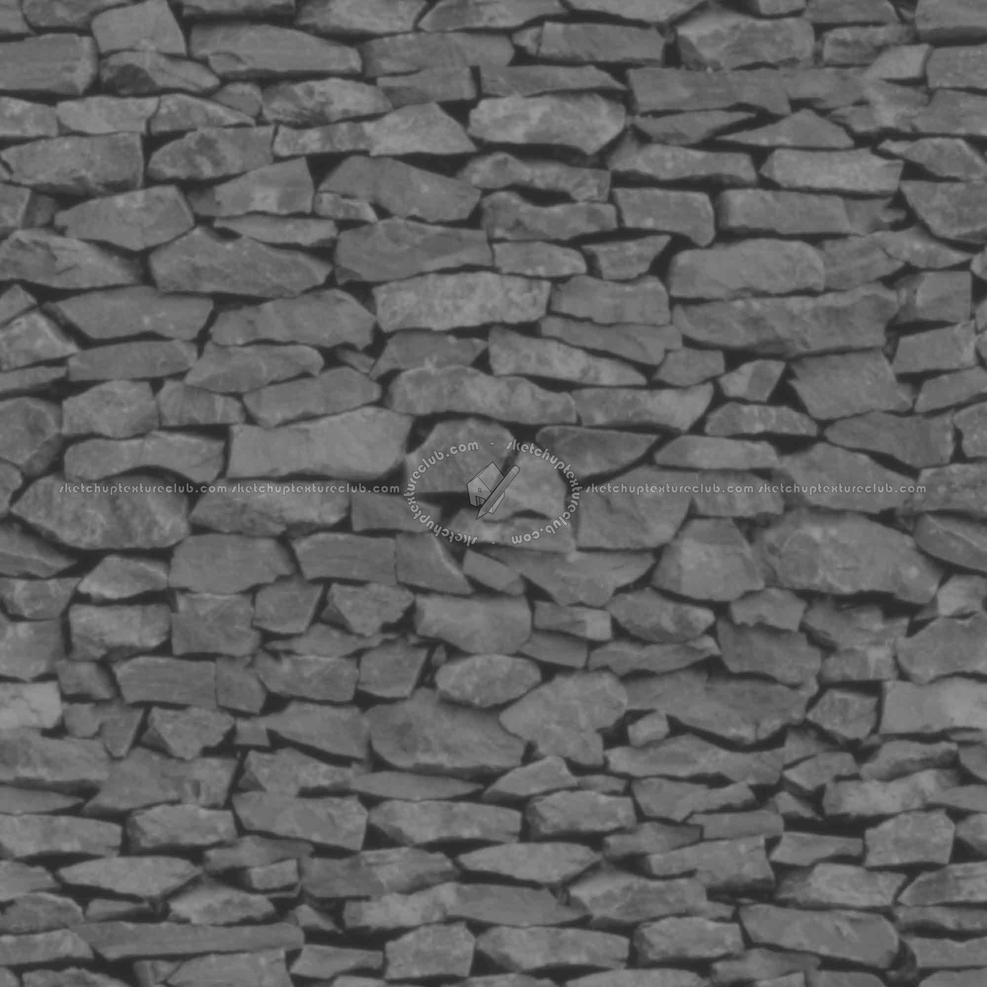 Textures   -   ARCHITECTURE   -   STONES WALLS   -   Stone walls  - Old wall stone texture seamless 08501 - Displacement