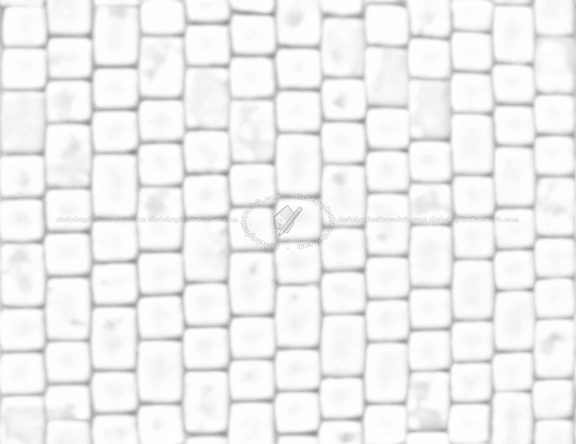 Textures   -   ARCHITECTURE   -   ROADS   -   Paving streets   -   Cobblestone  - Street paving cobblestone texture seamless 18096 - Ambient occlusion