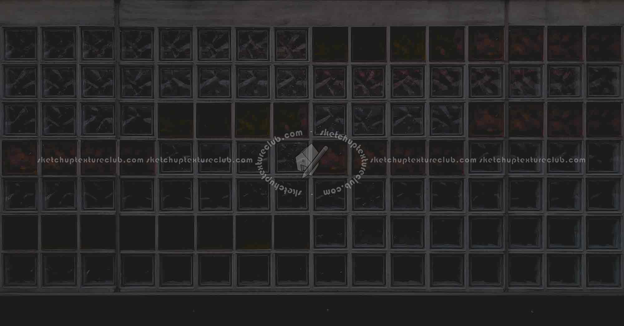 Textures   -   ARCHITECTURE   -   CONCRETE   -   Plates   -   Clean  - Concrete wall with blocks glass texture seamless 19021 - Specular