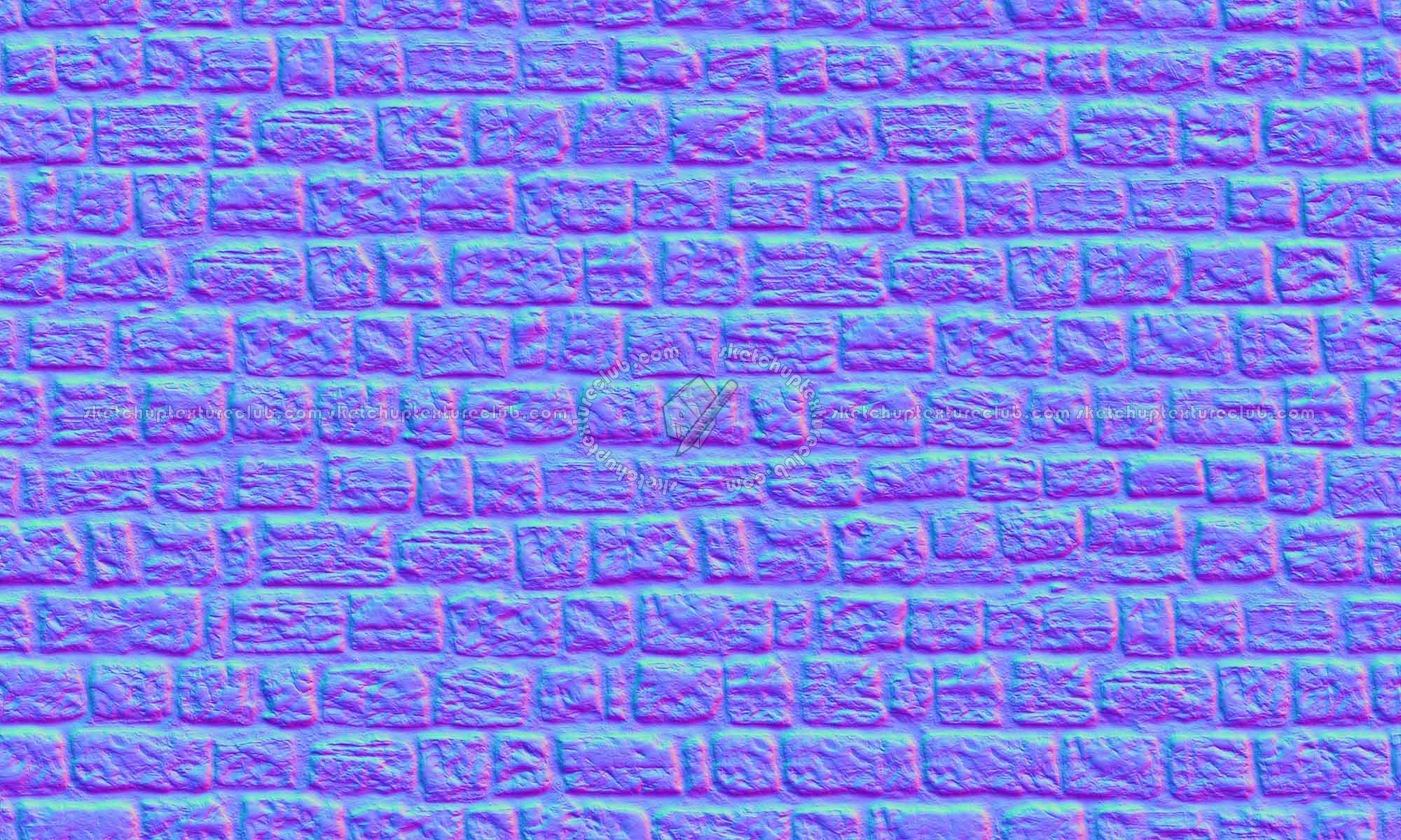 Textures   -   ARCHITECTURE   -   STONES WALLS   -   Stone blocks  - Italian medieval stone wall texture seamless 20860 - Normal