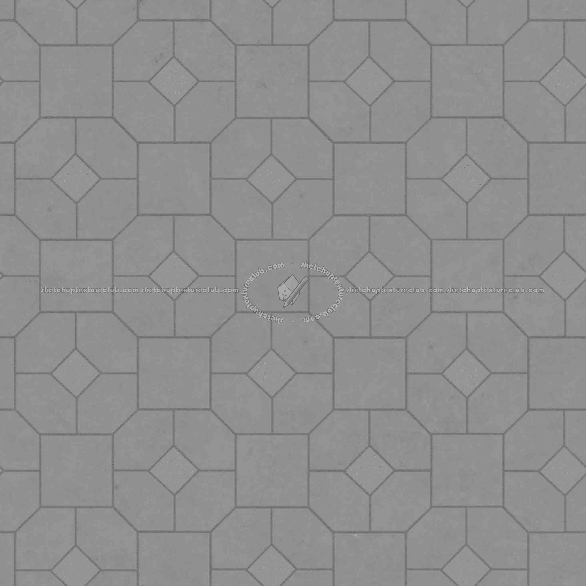 Textures   -   ARCHITECTURE   -   PAVING OUTDOOR   -   Pavers stone   -   Blocks mixed  - Pavers stone mixed size texture seamless 06200 - Displacement