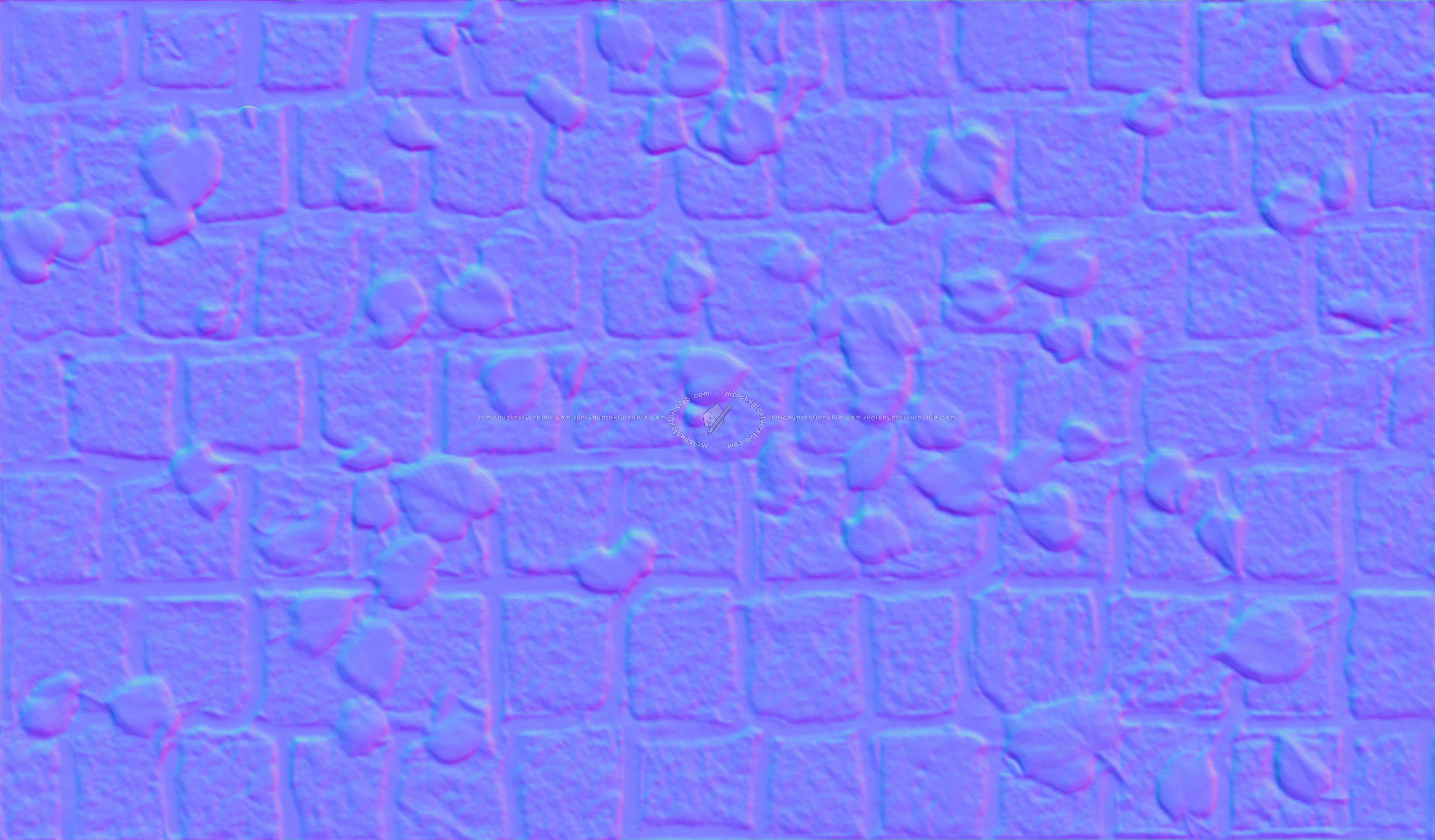 Textures   -   ARCHITECTURE   -   ROADS   -   Paving streets   -   Cobblestone  - Street paving cobblestone with leaves dead texture seamless 19017 - Normal