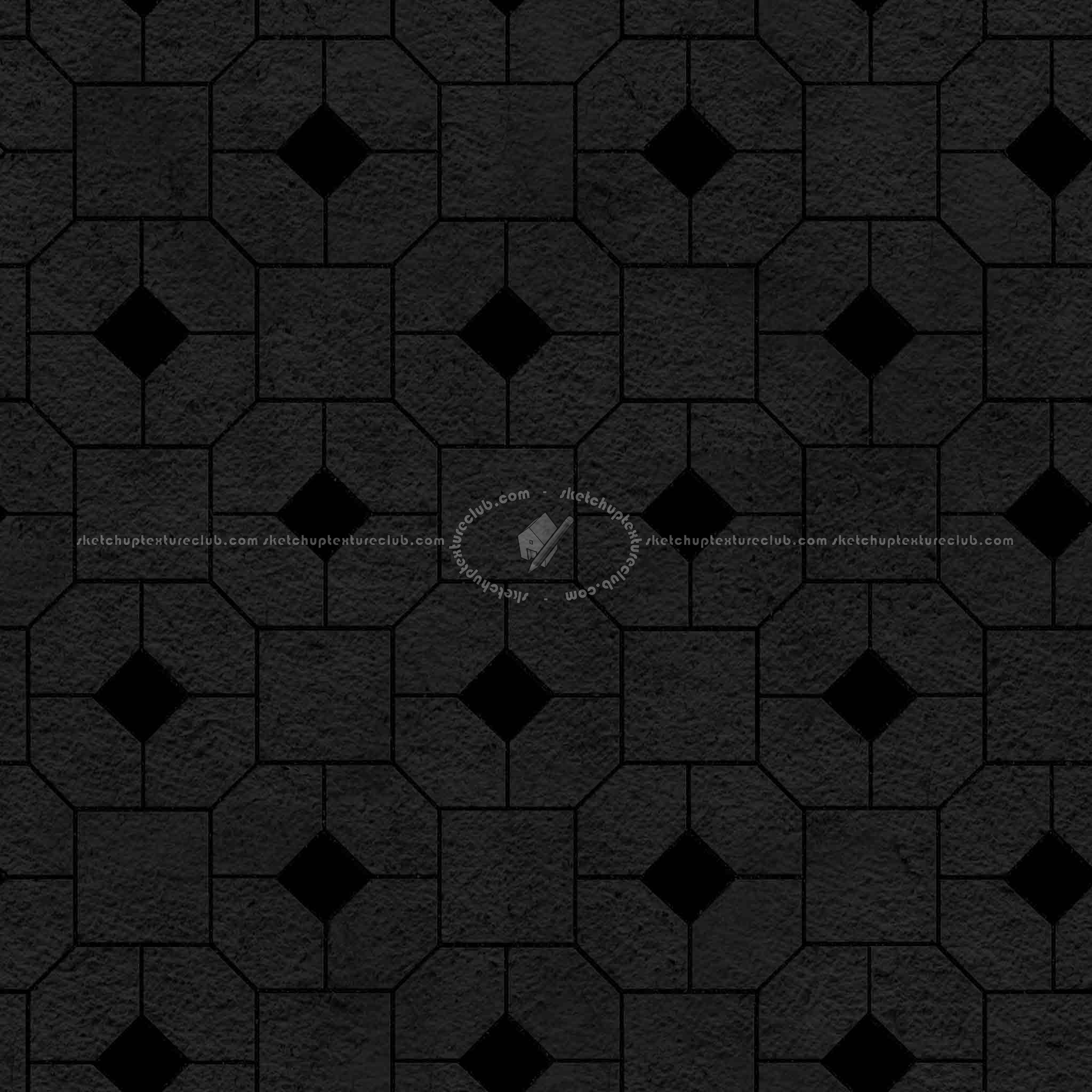 Textures   -   ARCHITECTURE   -   PAVING OUTDOOR   -   Pavers stone   -   Blocks mixed  - Pavers stone mixed size texture seamless 06202 - Specular