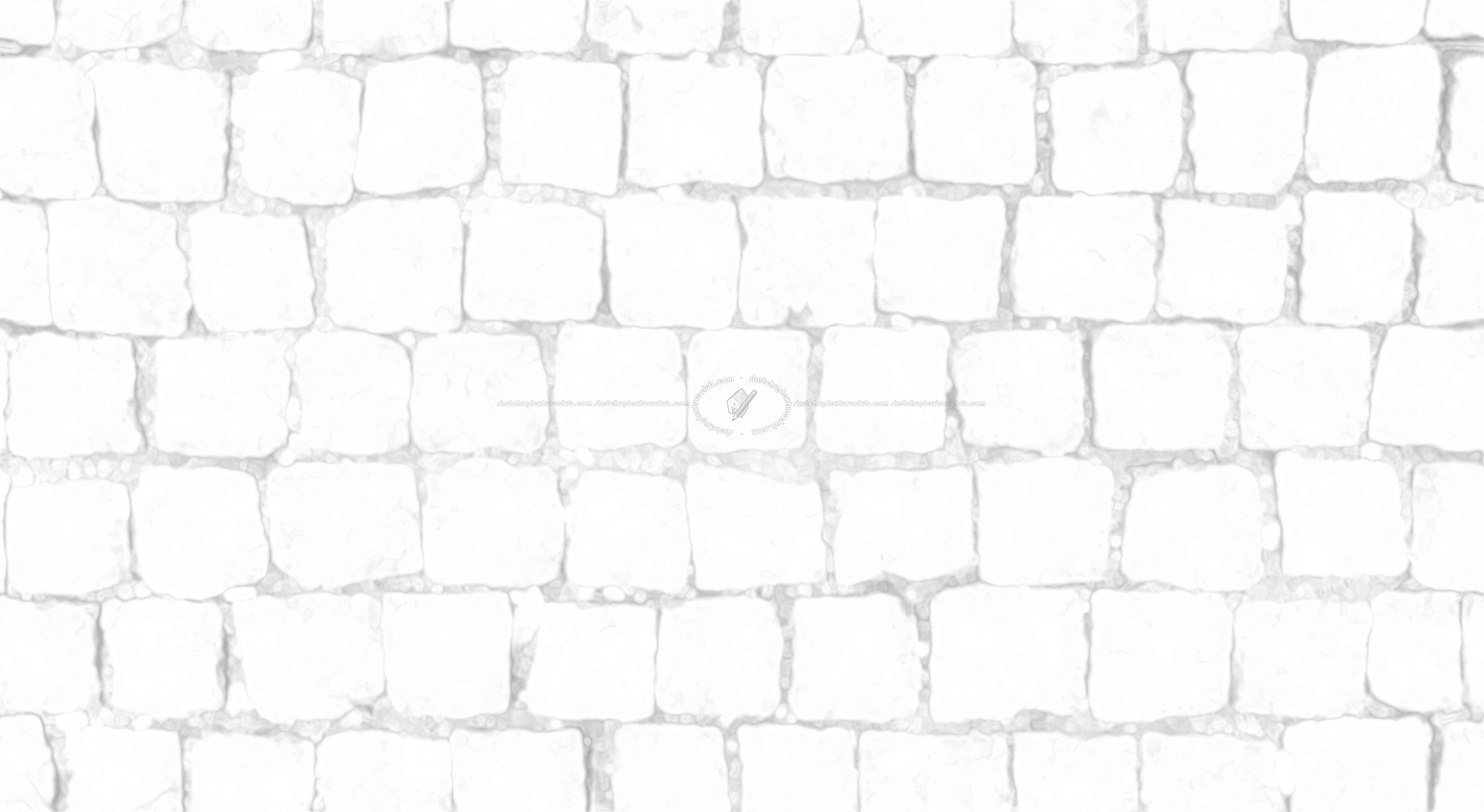 Textures   -   ARCHITECTURE   -   ROADS   -   Paving streets   -   Cobblestone  - Street paving cobblestone texture seamless 19350 - Ambient occlusion