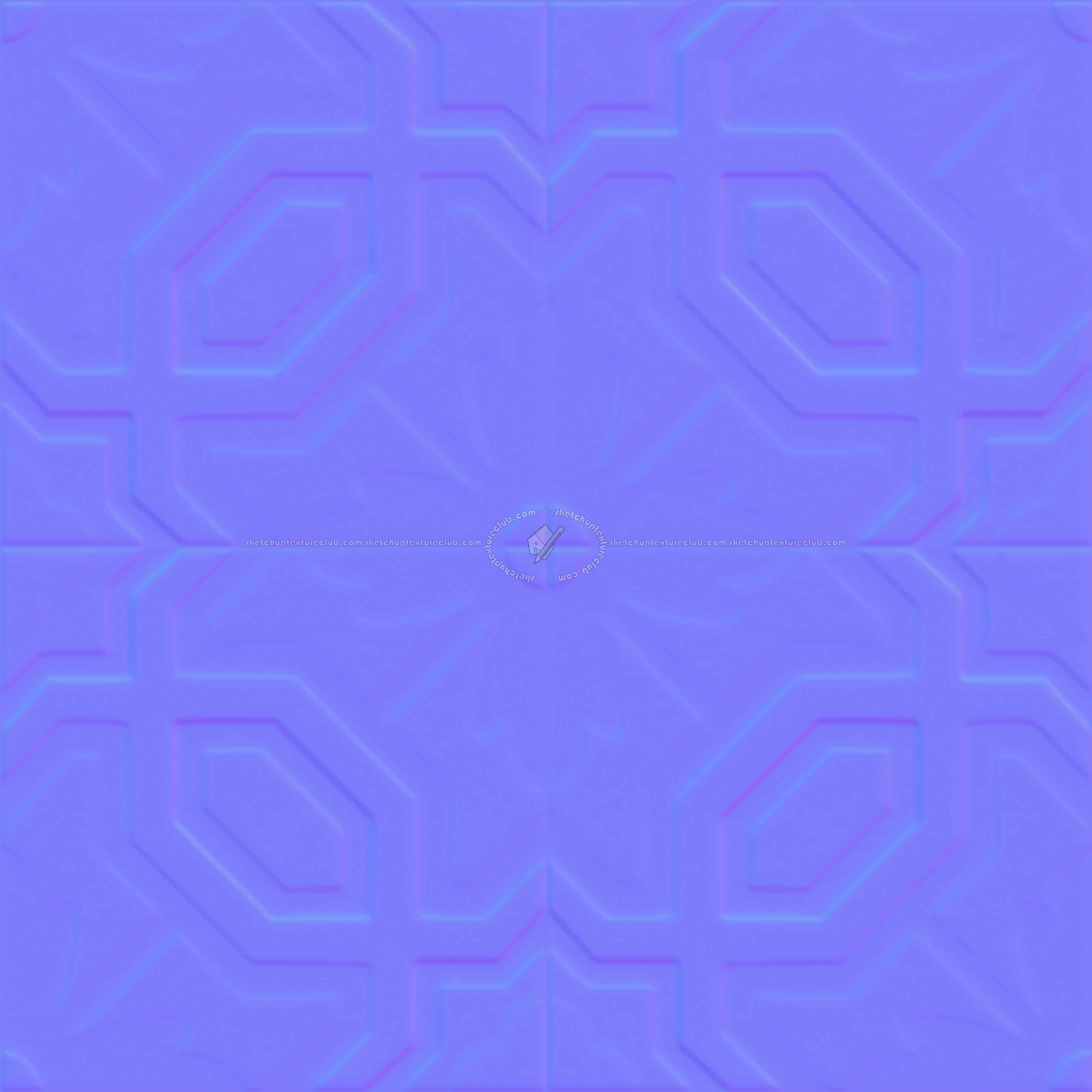 Textures   -   ARCHITECTURE   -   TILES INTERIOR   -   Cement - Encaustic   -   Cement  - cementine tiles Pbr texture seamless 22110 - Normal