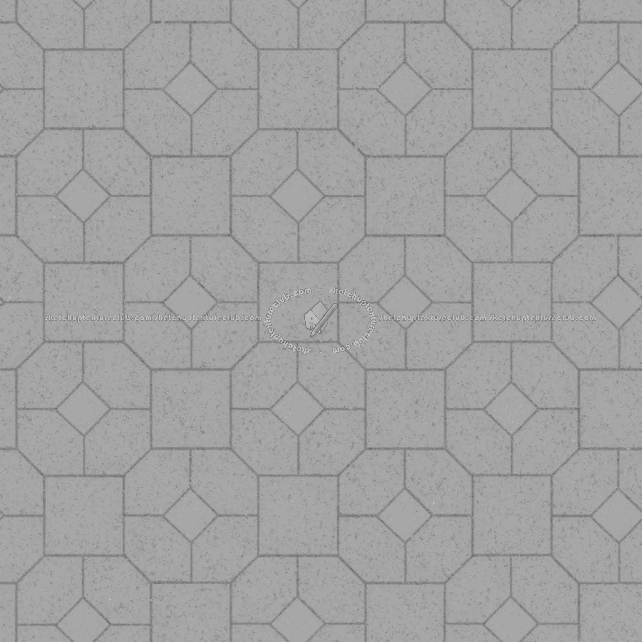 Textures   -   ARCHITECTURE   -   PAVING OUTDOOR   -   Pavers stone   -   Blocks mixed  - Pavers stone mixed size texture seamless 06203 - Displacement