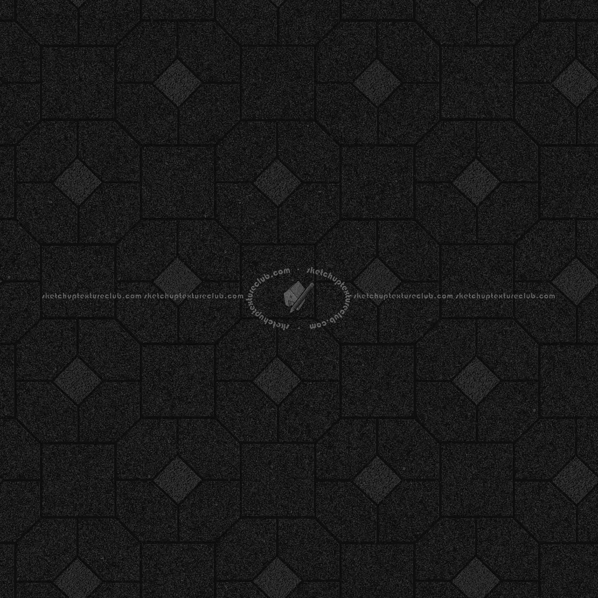 Textures   -   ARCHITECTURE   -   PAVING OUTDOOR   -   Pavers stone   -   Blocks mixed  - Pavers stone mixed size texture seamless 06203 - Specular