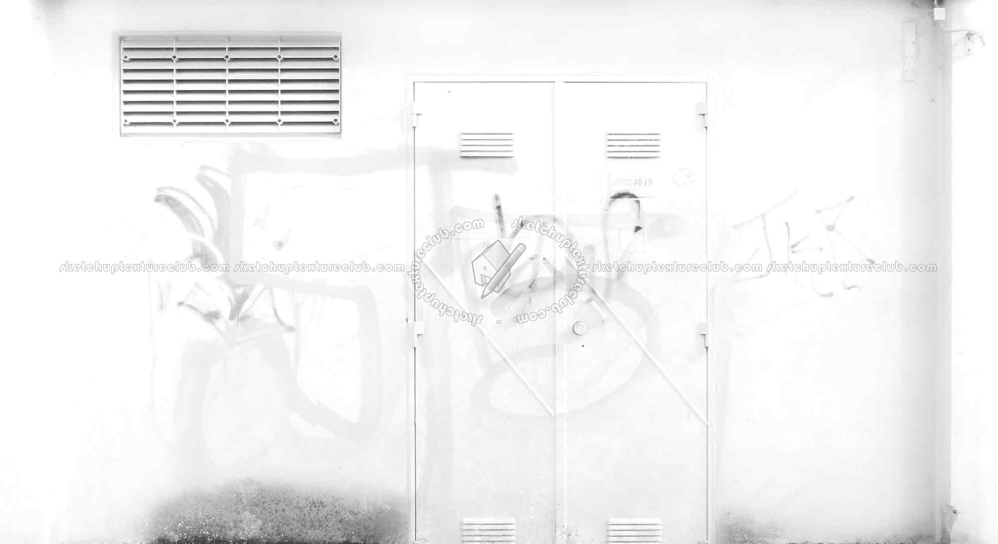 Textures   -   ARCHITECTURE   -   CONCRETE   -   Bare   -   Dirty walls  - Dirty concrete wall with door texture 17772 - Ambient occlusion
