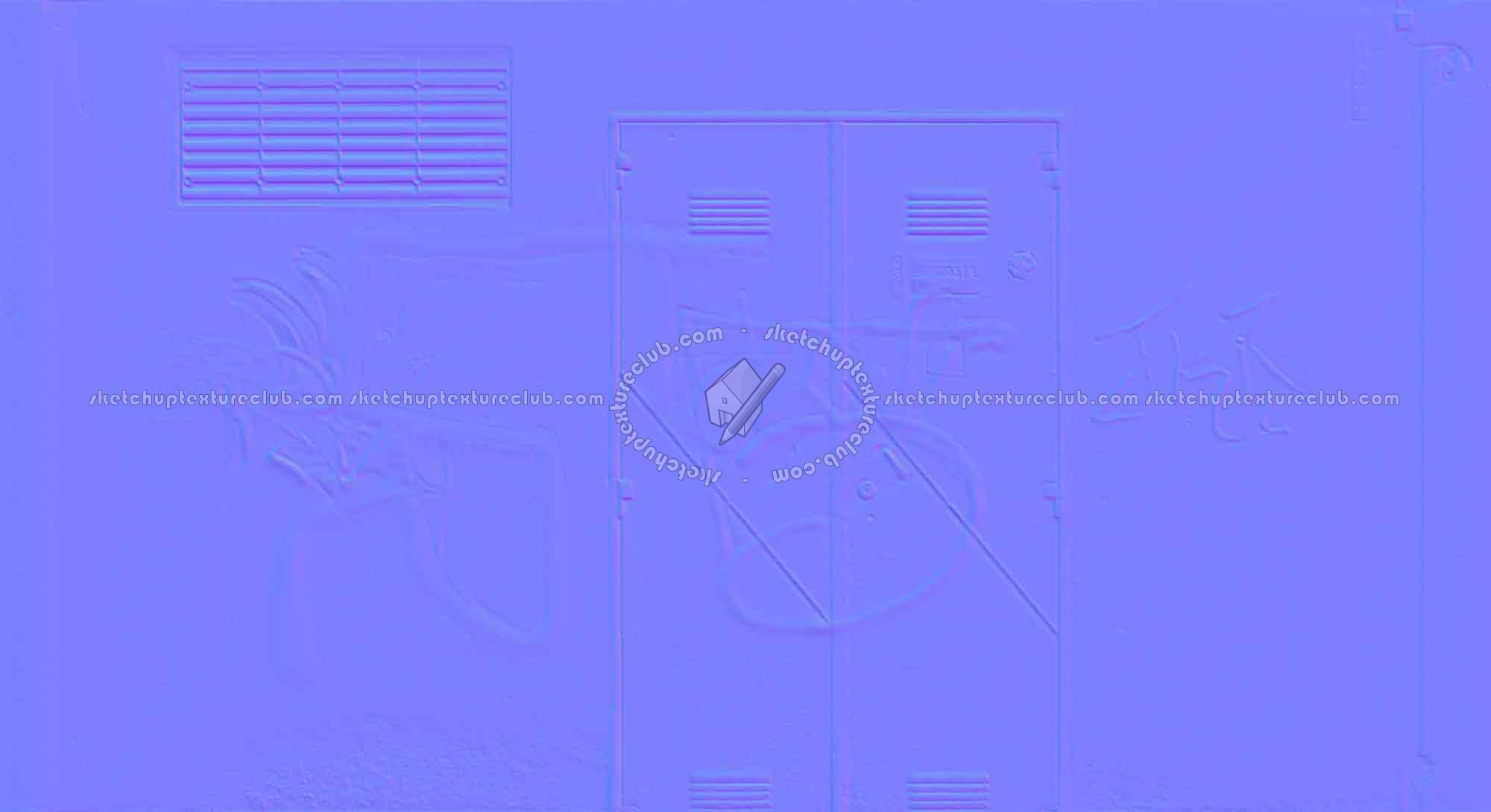 Textures   -   ARCHITECTURE   -   CONCRETE   -   Bare   -   Dirty walls  - Dirty concrete wall with door texture 17772 - Normal