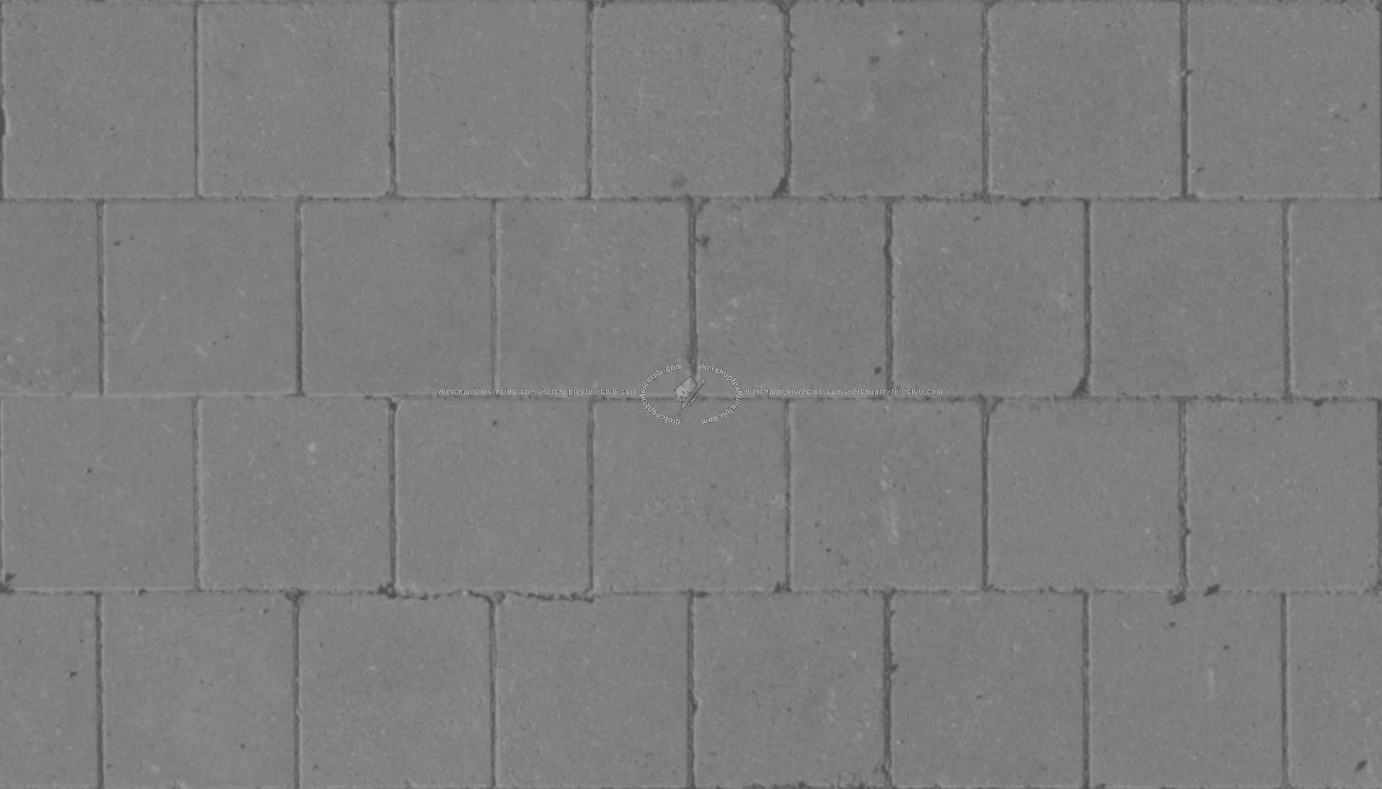 Textures   -   ARCHITECTURE   -   PAVING OUTDOOR   -   Concrete   -   Blocks regular  - Paving outdoor concrete regular block texture seamless 05743 - Displacement