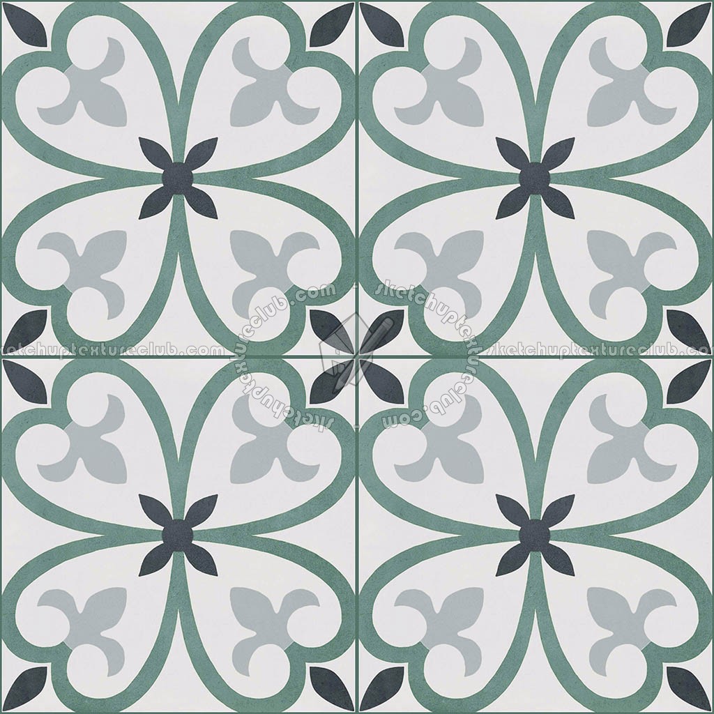 Textures   -   ARCHITECTURE   -   TILES INTERIOR   -   Cement - Encaustic   -   Cement  - cementine tiles Pbr texture seamless 22112 (seamless)