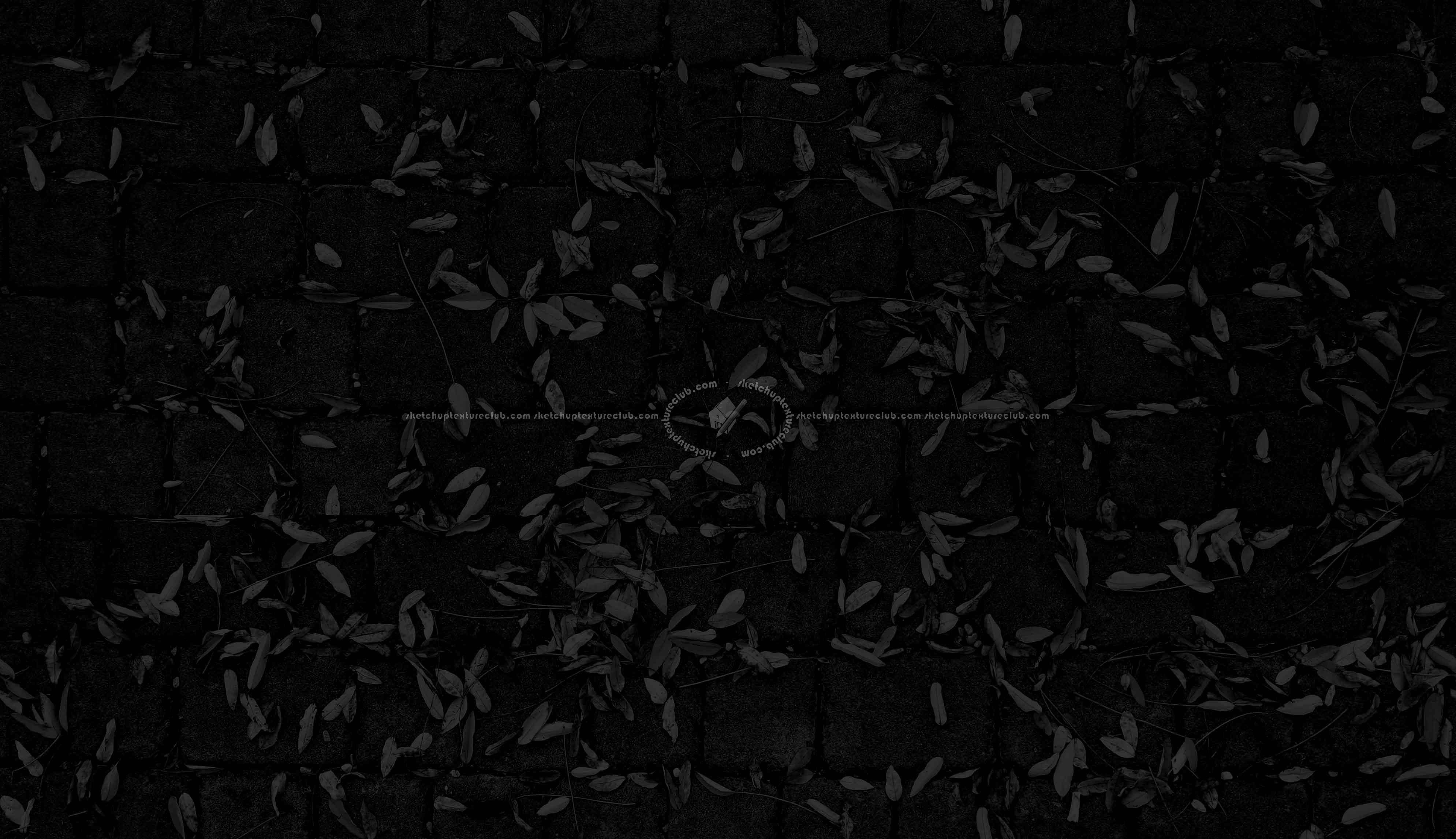 Textures   -   ARCHITECTURE   -   ROADS   -   Paving streets   -   Cobblestone  - Cobblestone with leaves dead texture seamless 20537 - Specular