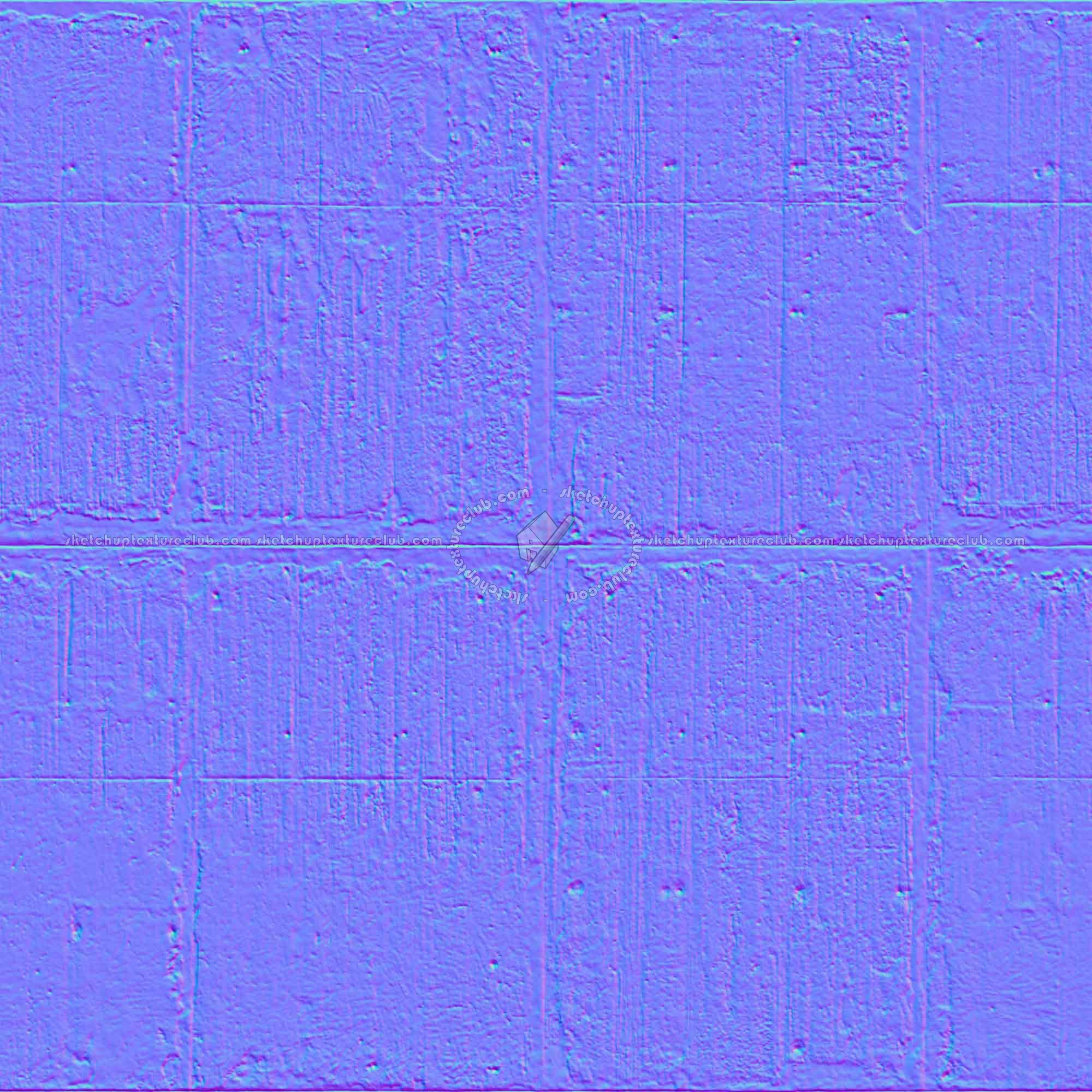 Textures   -   ARCHITECTURE   -   CONCRETE   -   Plates   -   Dirty  - Concrete dirt plates wall texture seamless 01722 - Normal