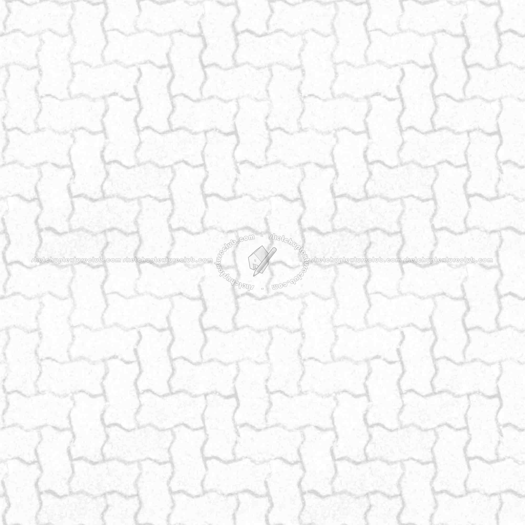 Textures   -   ARCHITECTURE   -   PAVING OUTDOOR   -   Concrete   -   Herringbone  - Concrete paving herringbone outdoor texture seamless 05802 - Ambient occlusion