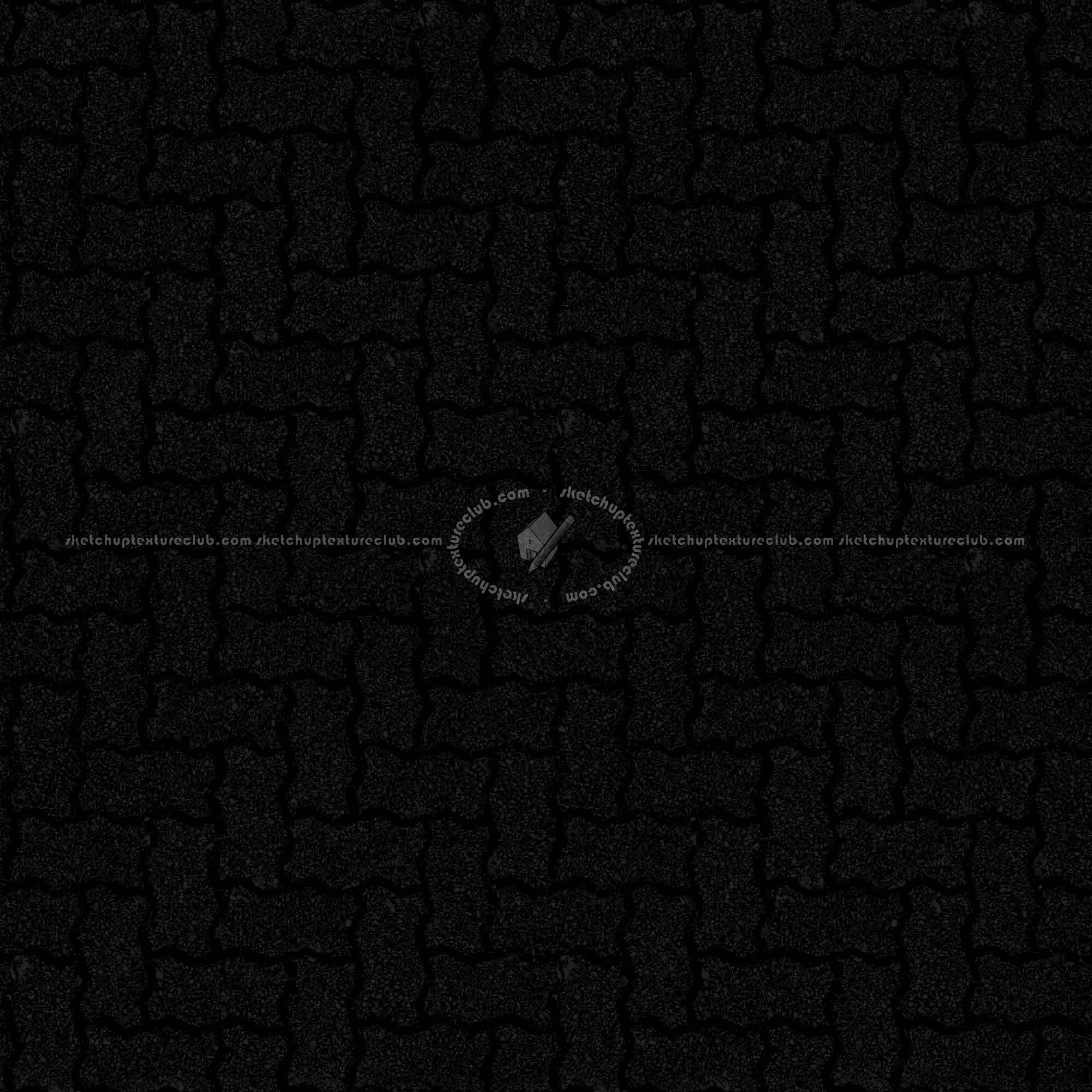 Textures   -   ARCHITECTURE   -   PAVING OUTDOOR   -   Concrete   -   Herringbone  - Concrete paving herringbone outdoor texture seamless 05802 - Specular