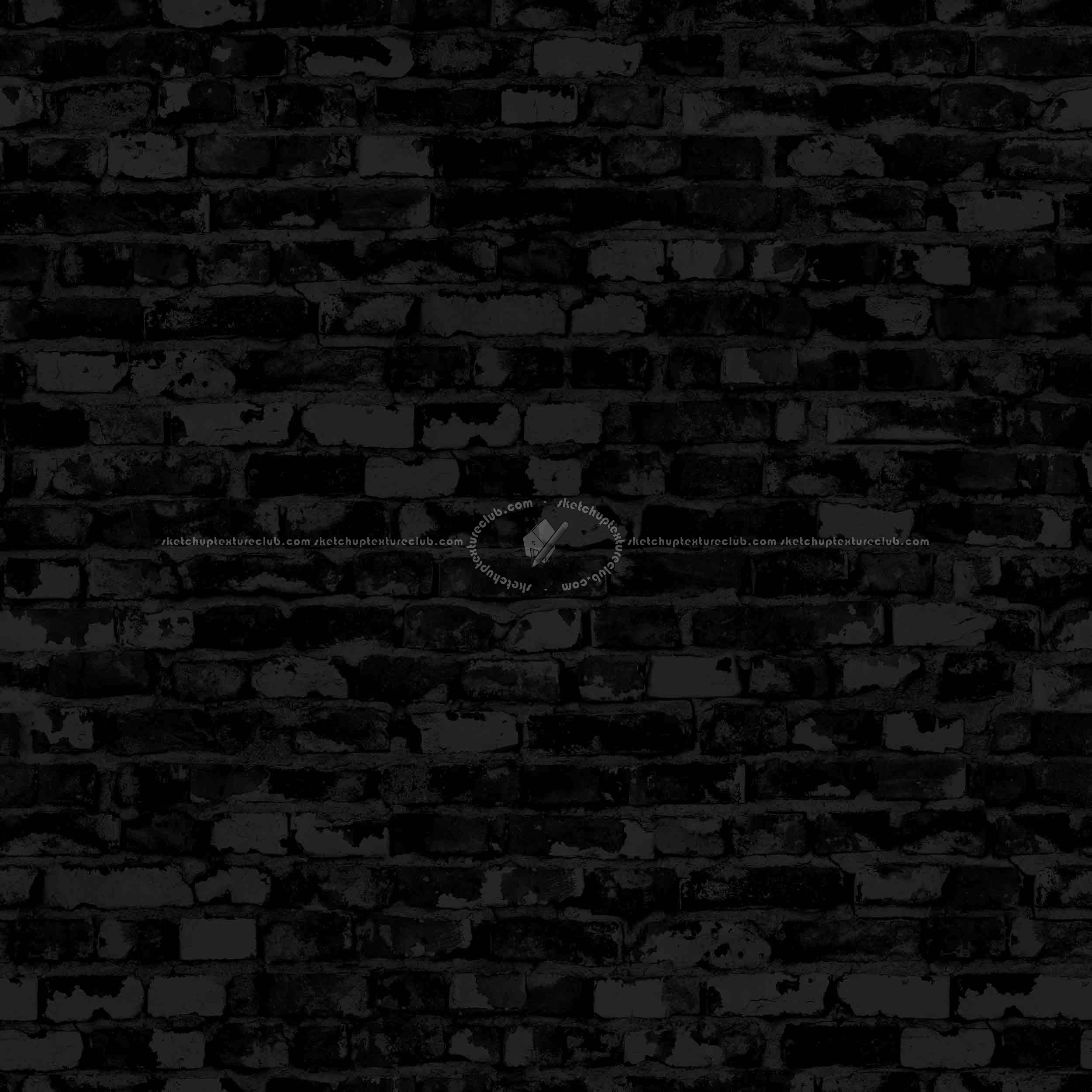 Textures   -   ARCHITECTURE   -   BRICKS   -   Damaged bricks  - Damaged bricks texture seamless 00113 - Specular